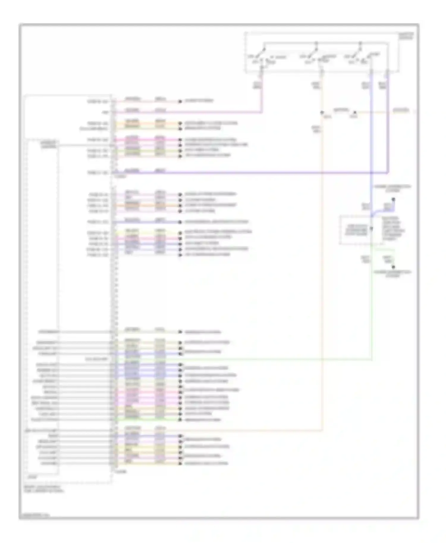 Escape Ford II (2007-2012): Body control modules circuit, except hybrid (1 of 3)