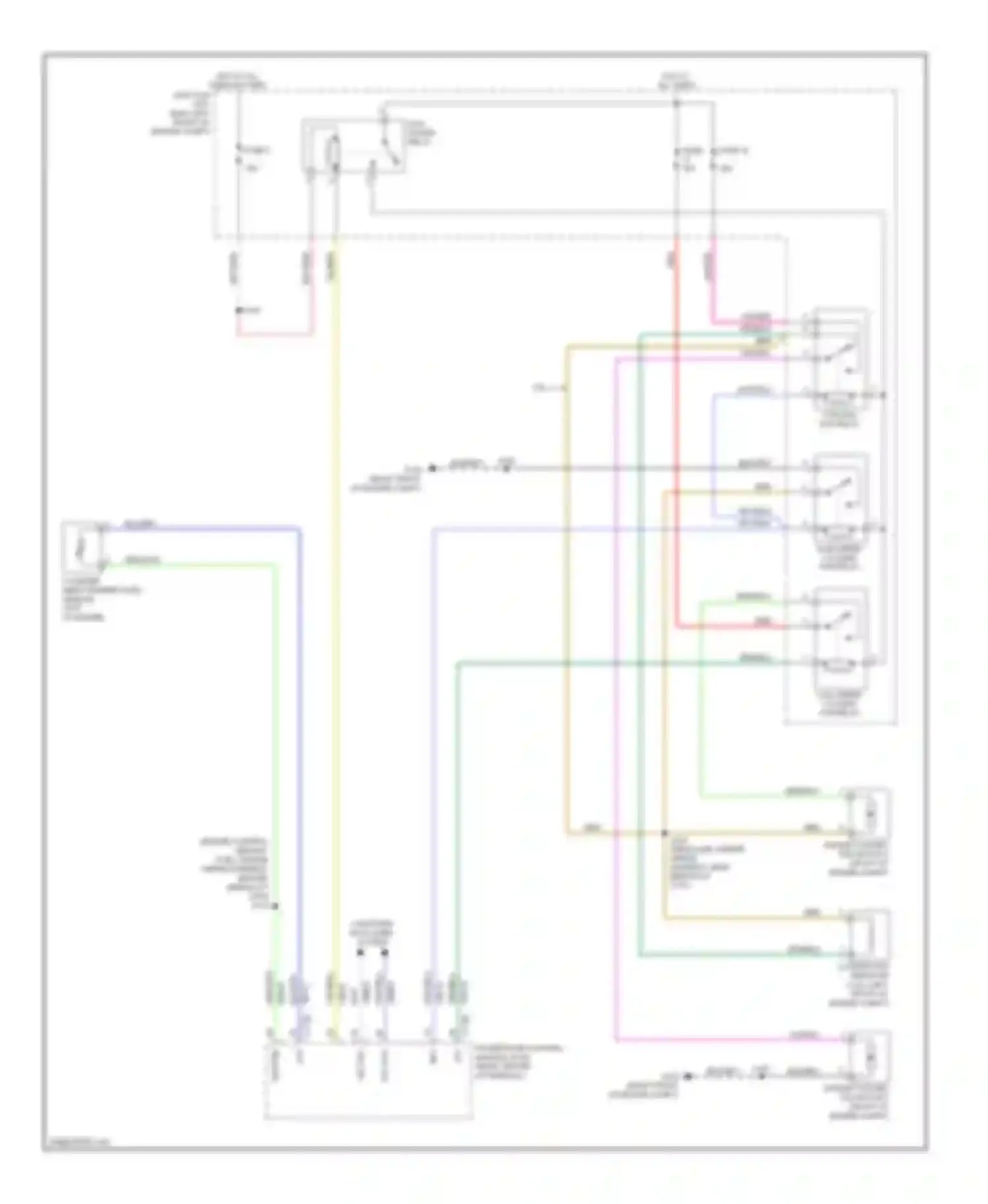 Escape Ford II (2007-2012): Cooling fan circuit, except hybrid