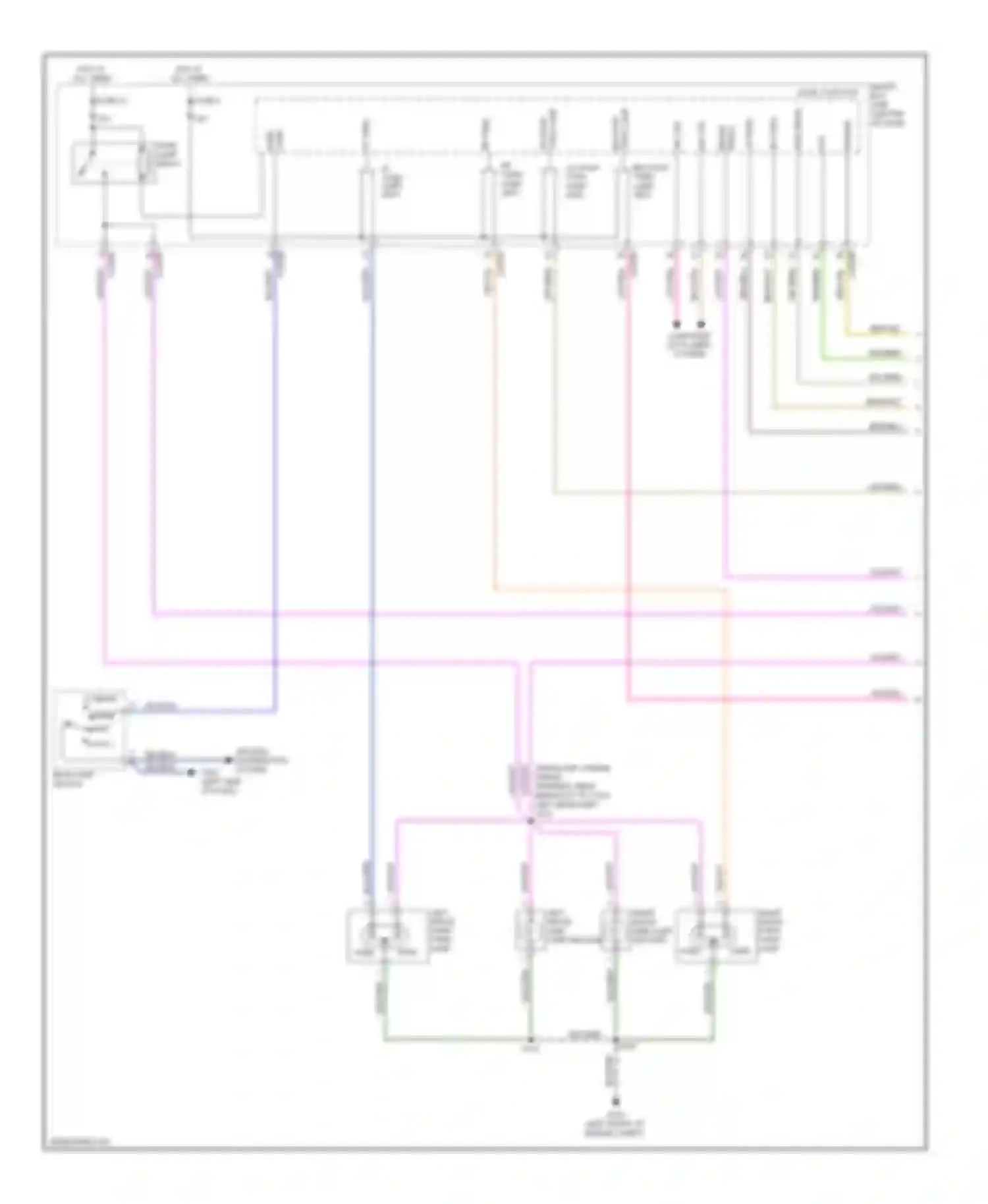Escape Ford II (2007-2012): Exterior lamps circuit, except hybrid (1 of 2)
