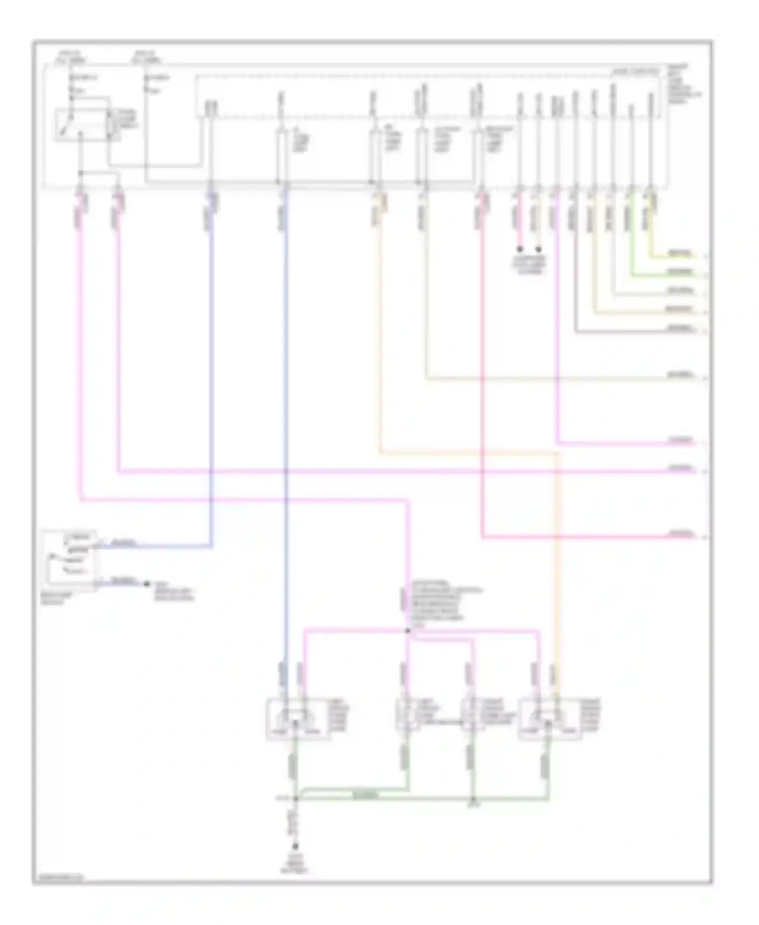 Escape Ford II (2007-2012): Exterior lamps circuit, hybrid (1 of 2)