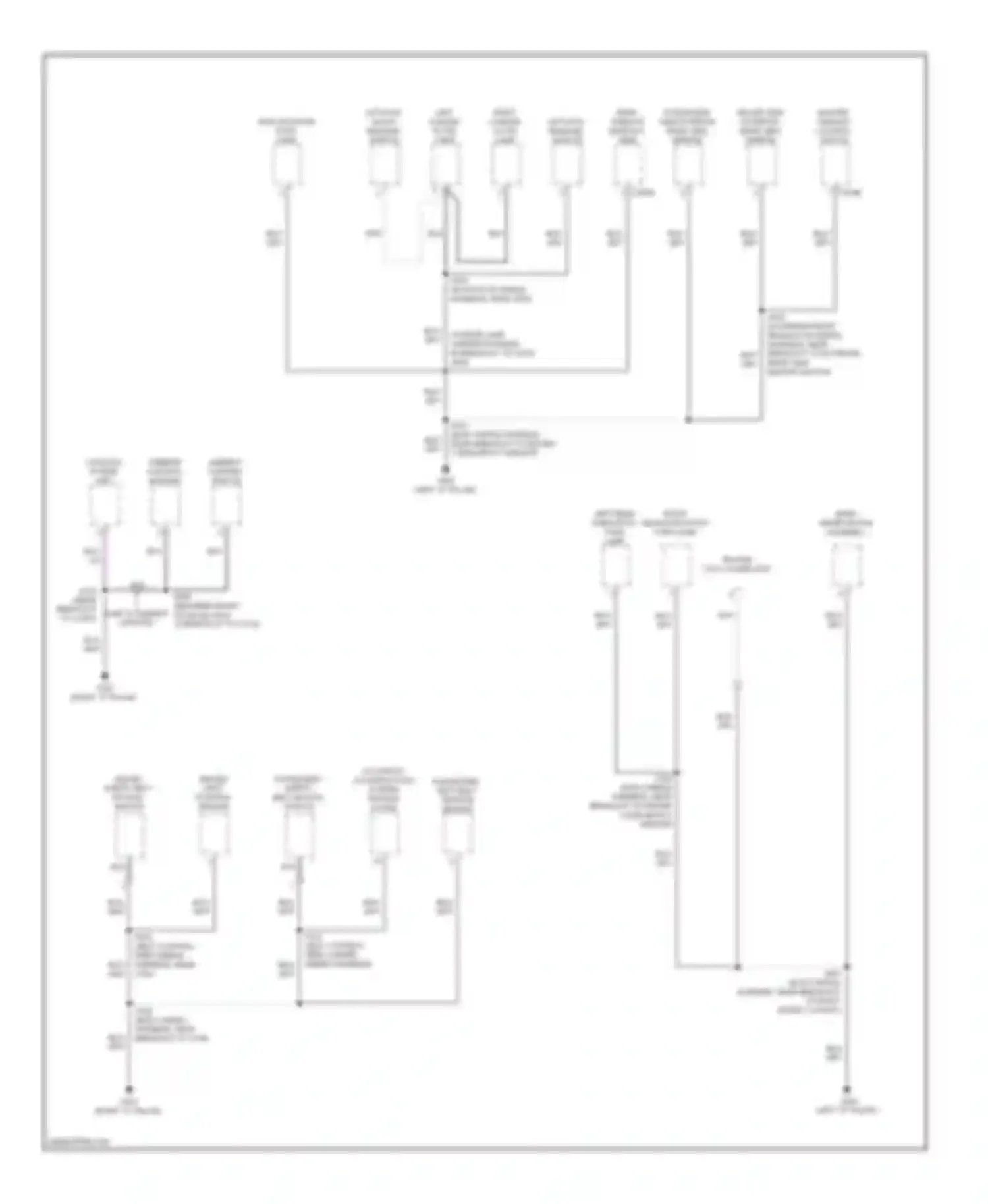 Escape Ford II (2007-2012): Ground distribution circuit, except hybrid (3 of 3)