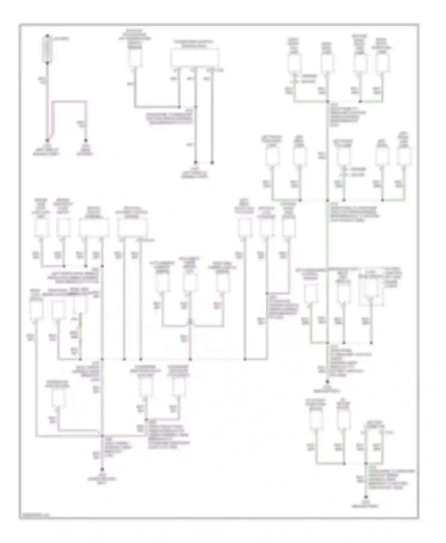 Escape Ford II (2007-2012): Ground distribution circuit, hybrid (1 of 3)