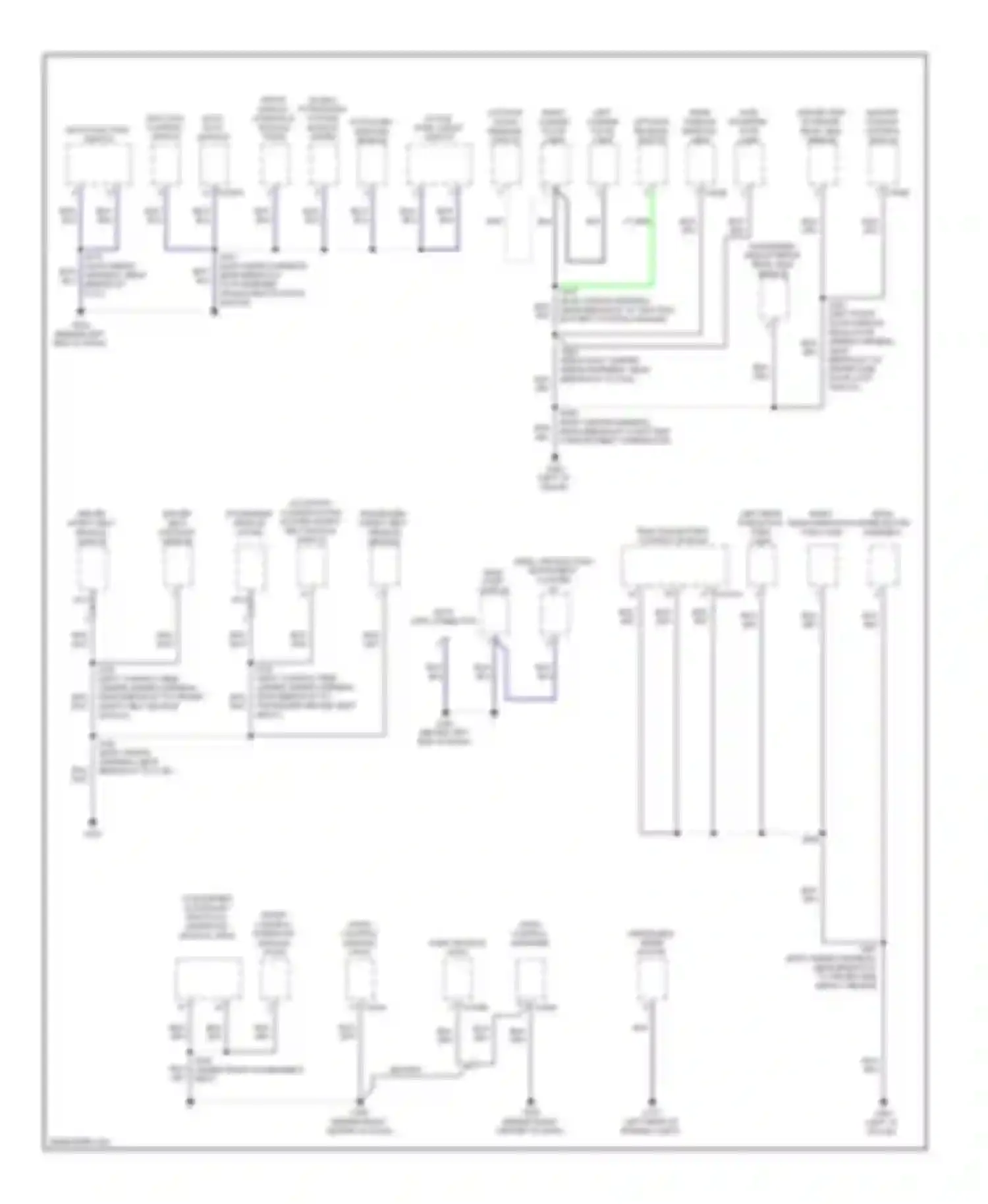 Escape Ford II (2007-2012): Ground distribution circuit, hybrid (3 of 3)
