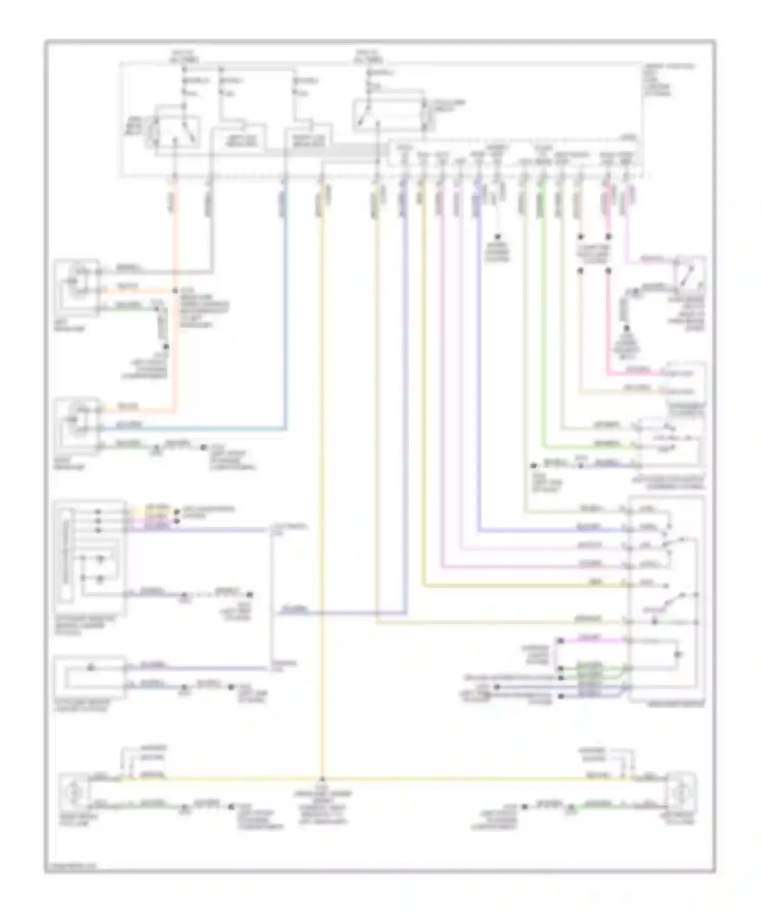 Escape Ford II (2007-2012): Headlights circuit, except hybrid