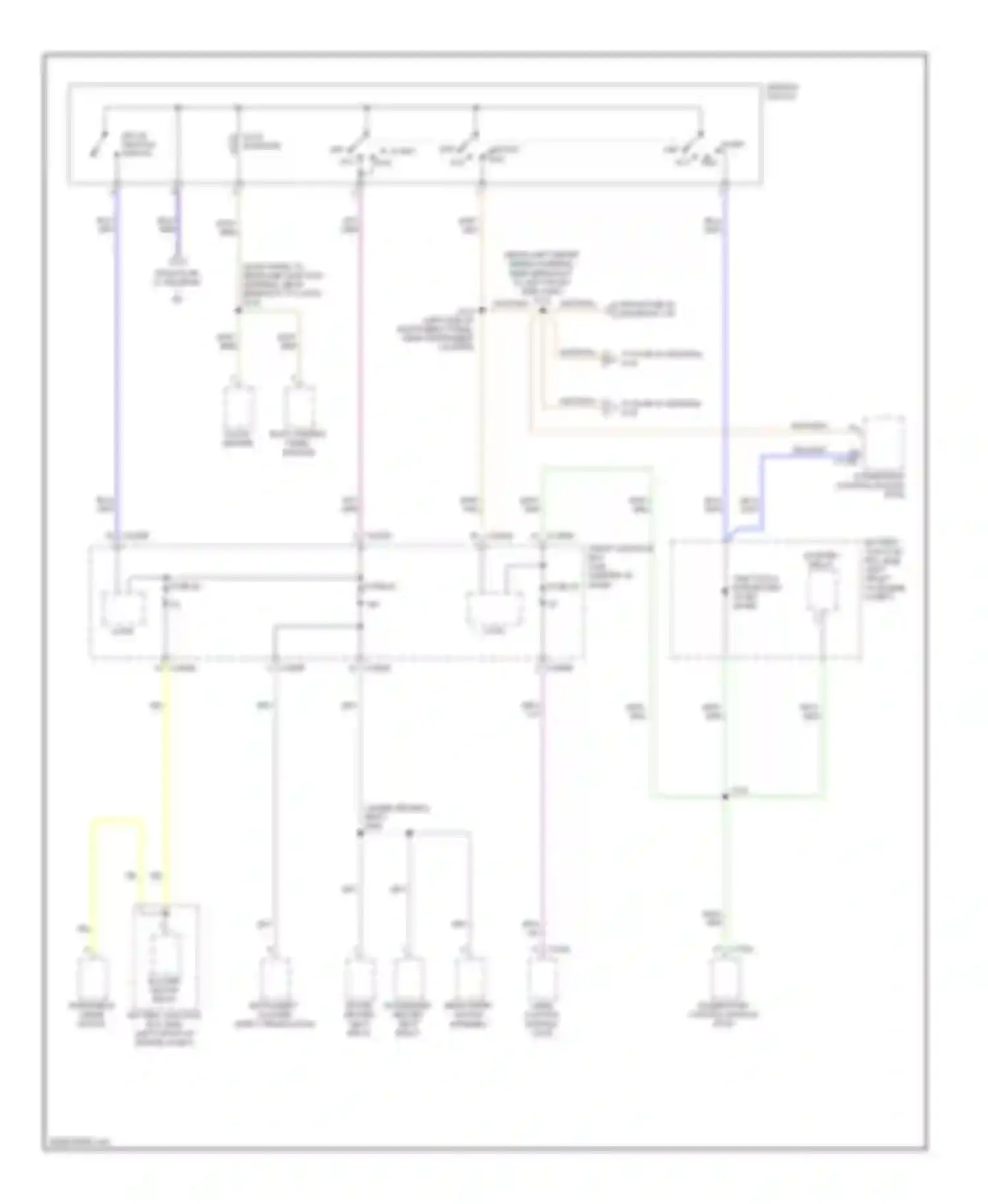 Escape Ford II (2007-2012): Power distribution circuit, except hybrid (3 of 4)