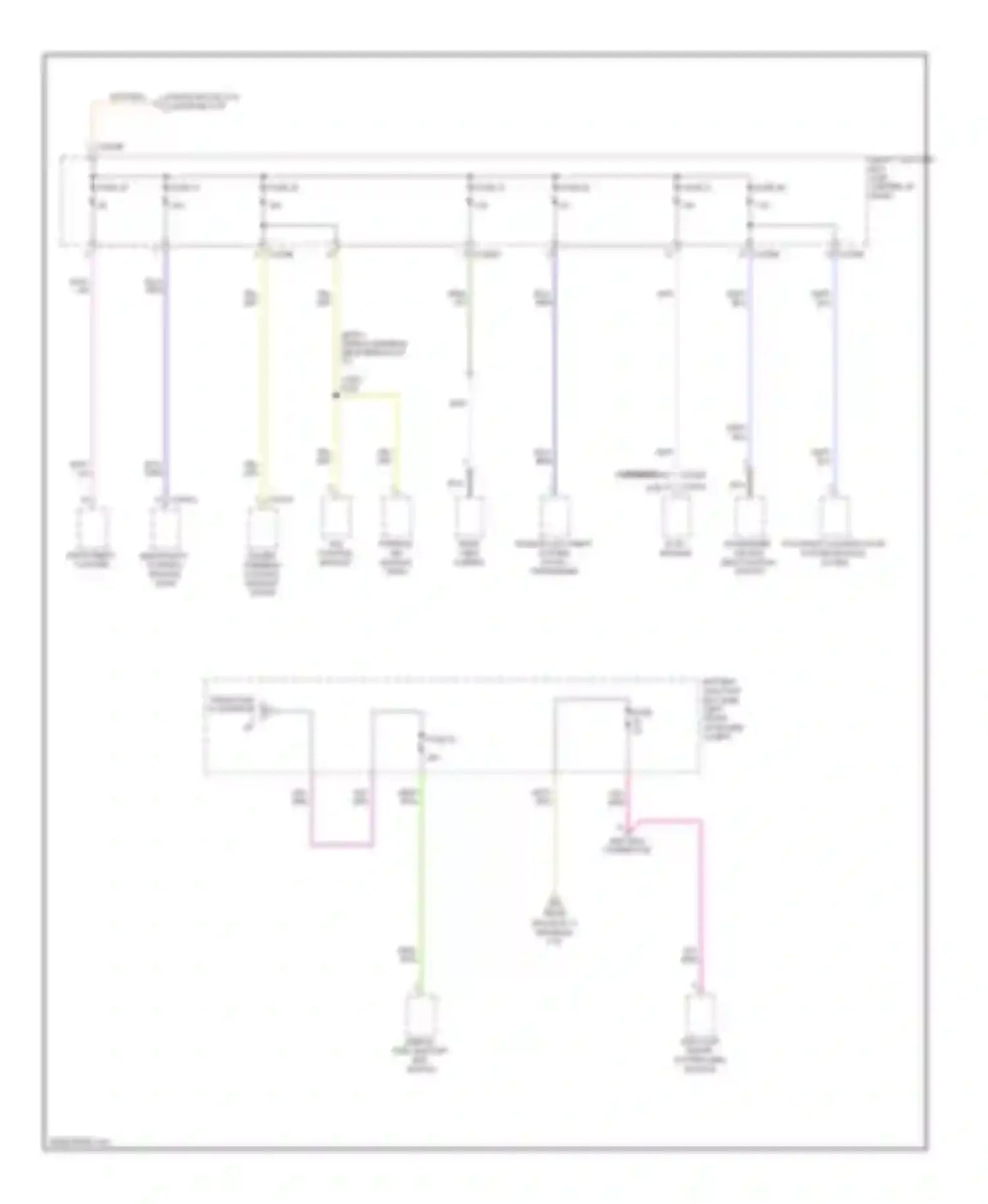 Escape Ford II (2007-2012): Power distribution circuit, except hybrid (4 of 4)