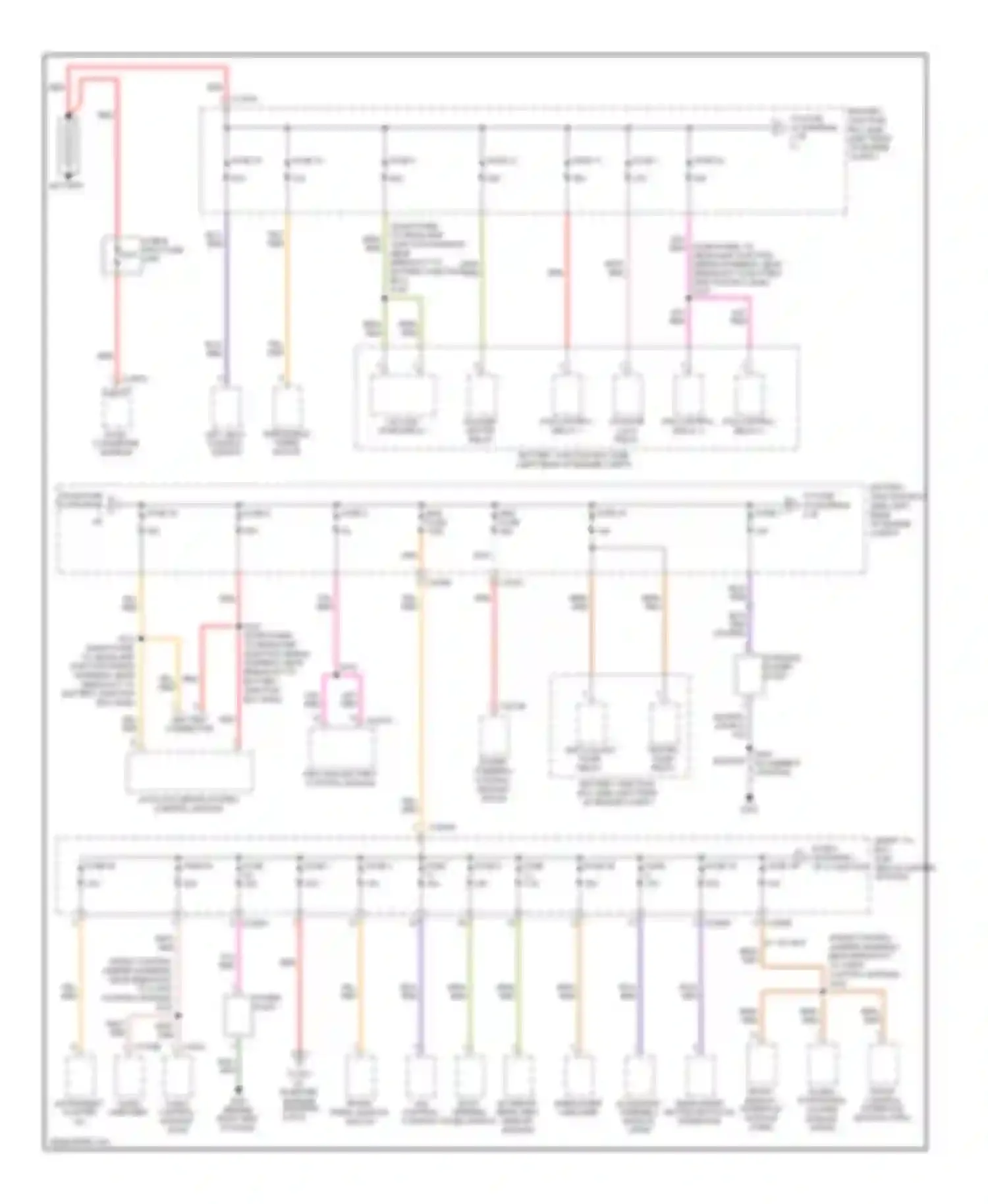 Escape Ford II (2007-2012): Power distribution circuit, hybrid (1 of 5)
