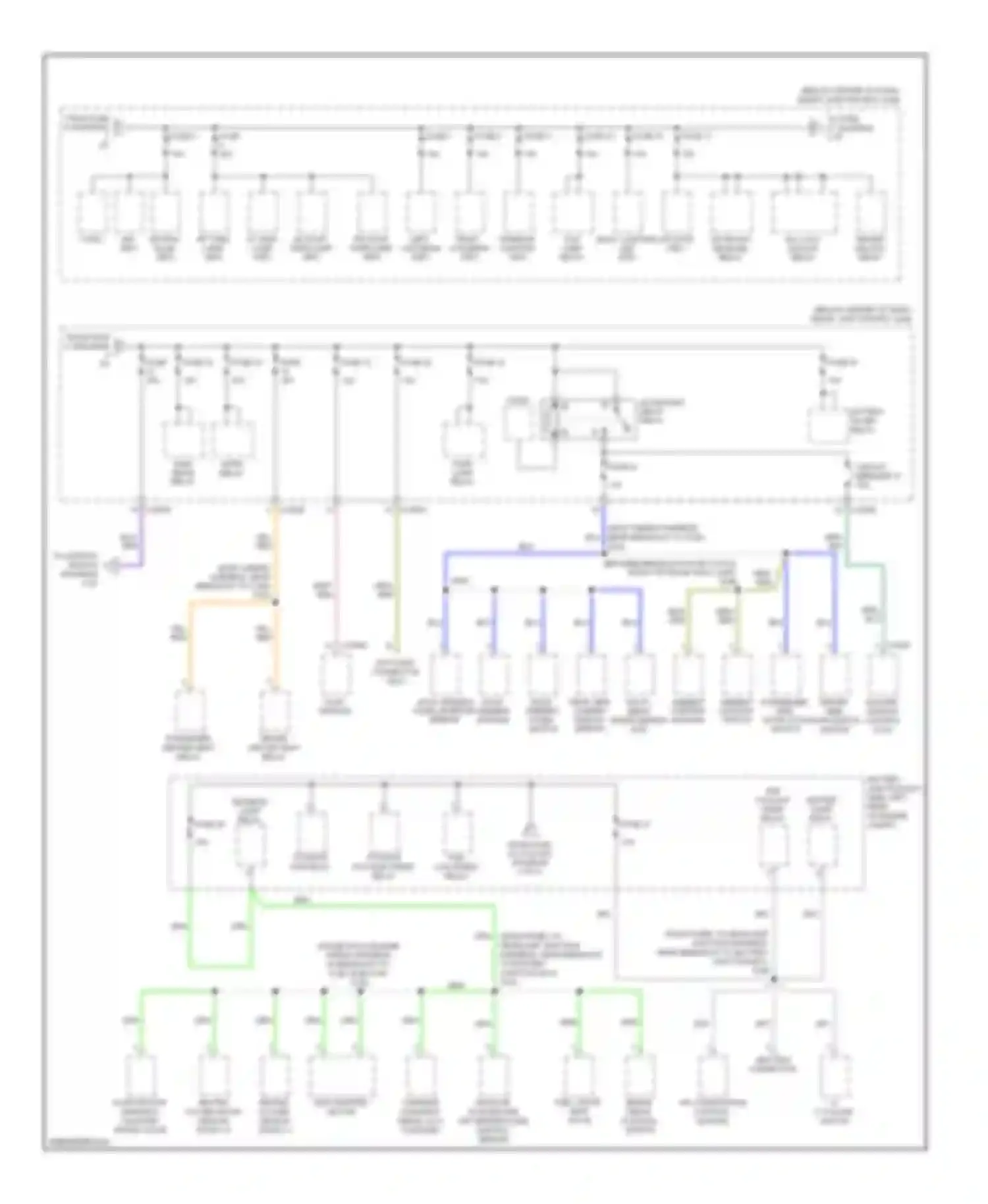 Escape Ford II (2007-2012): Power distribution circuit, hybrid (3 of 5)