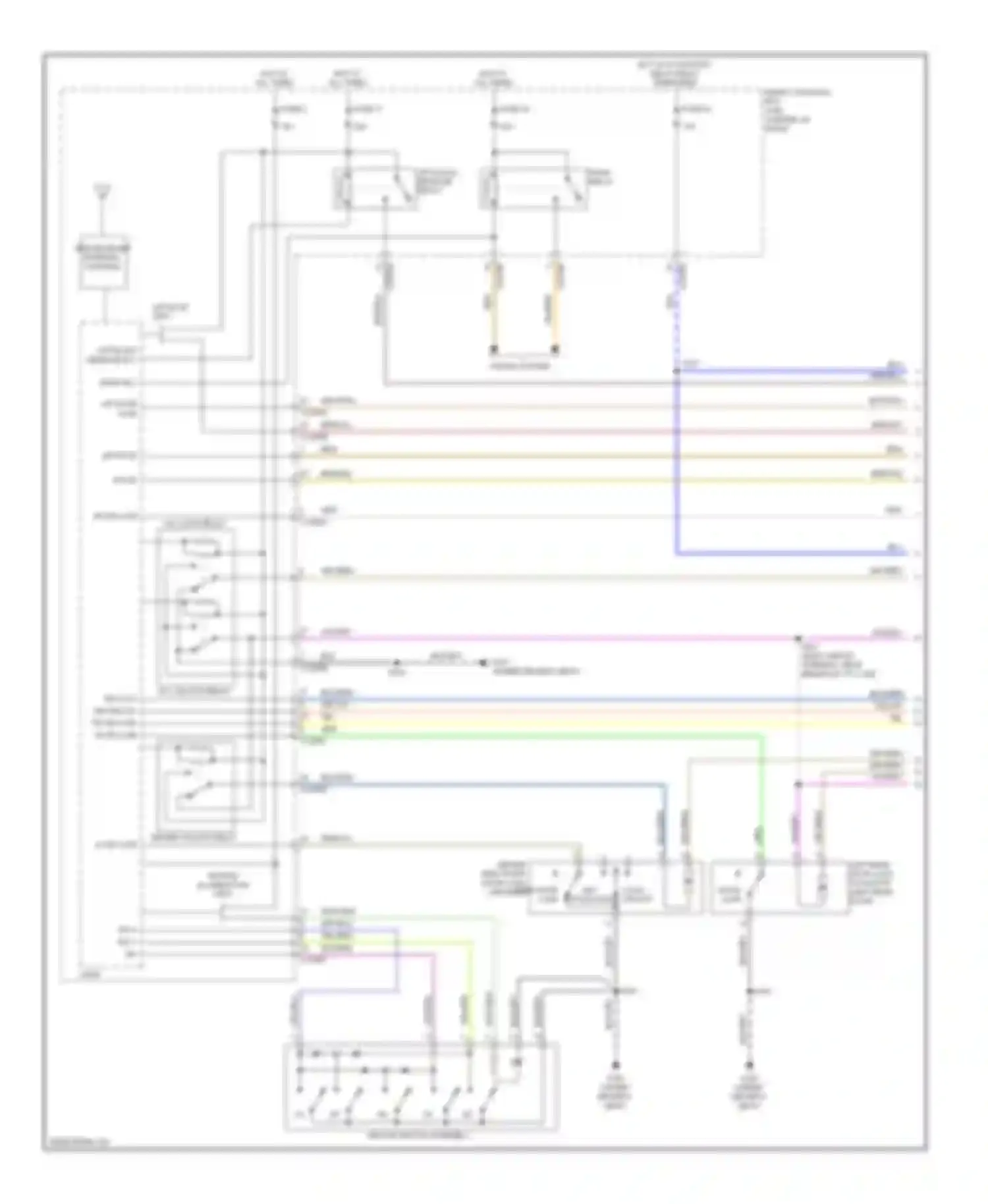 Escape Ford II (2007-2012): Power door locks circuit, except hybrid (1 of 2)