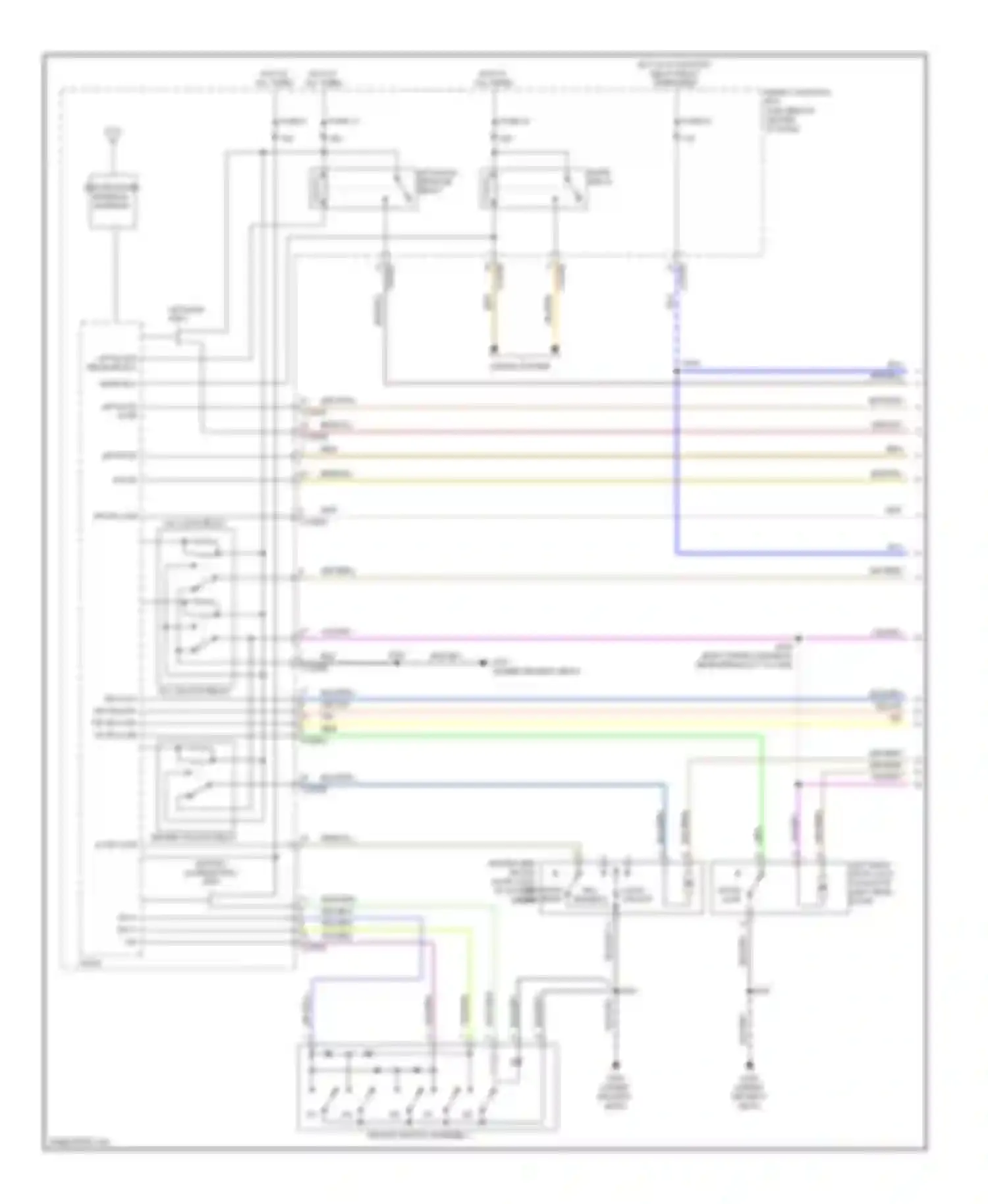 Escape Ford II (2007-2012): Power door locks circuit, hybrid (1 of 2)