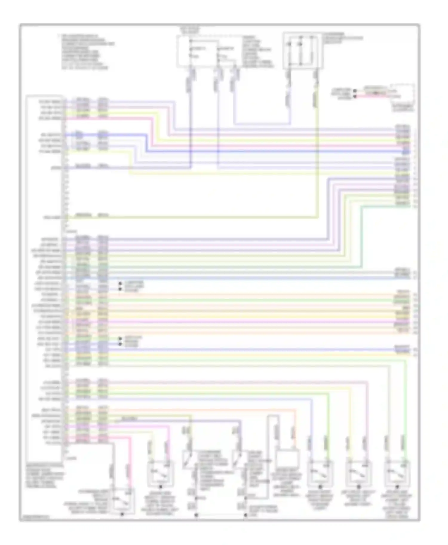 Escape Ford II (2007-2012): Supplemental restraints circuit (1 of 2)
