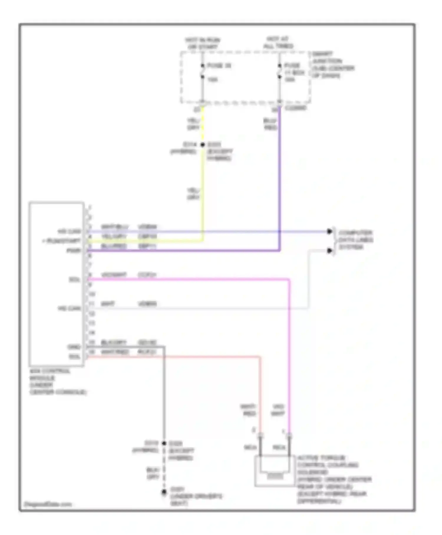 Escape Ford II (2007-2012): 3.0l, 4wd circuit