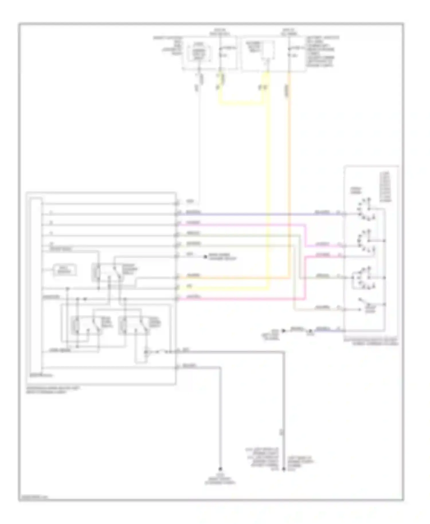 Escape Ford II (2007-2012): Front wiper/washer circuit