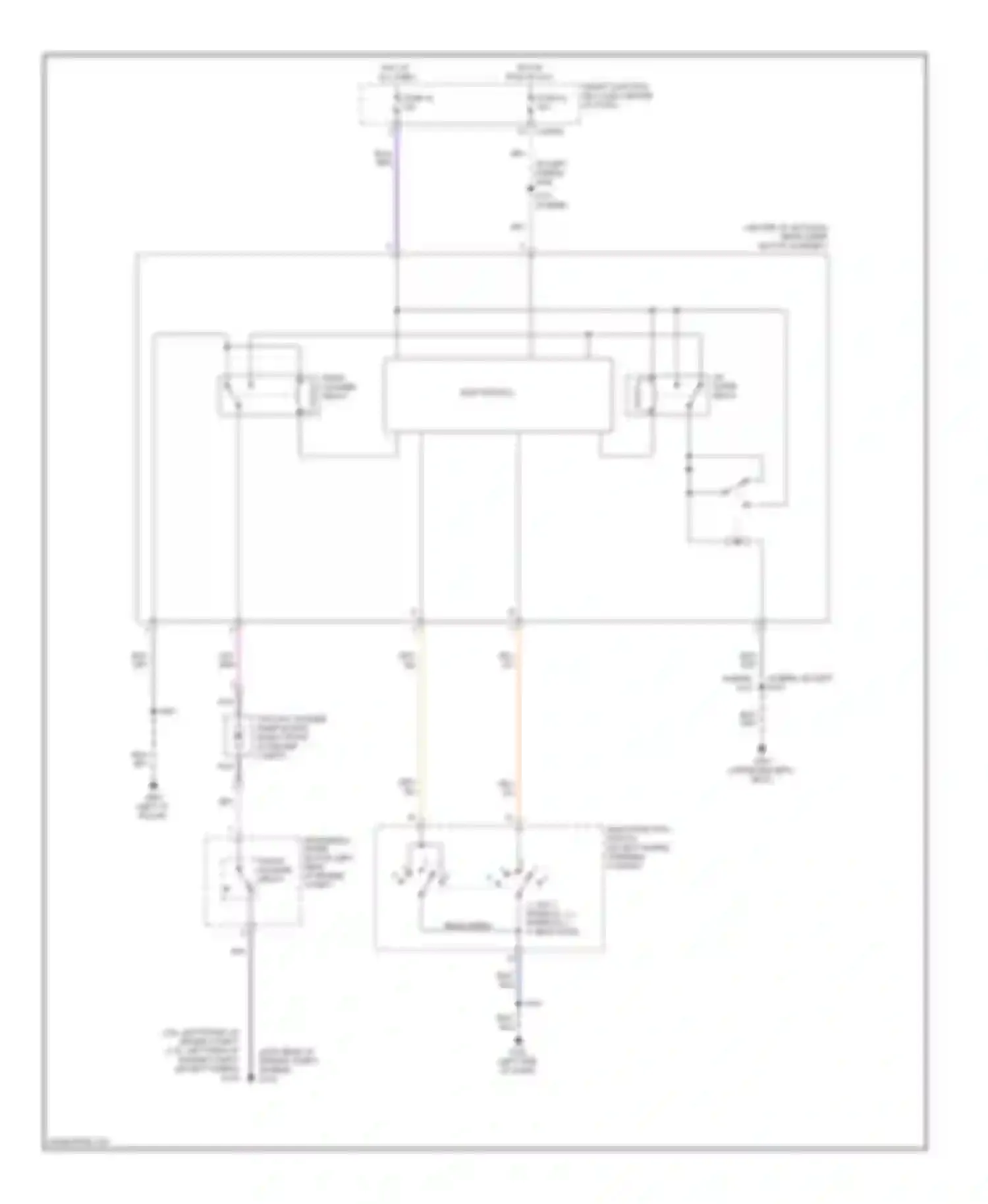 Escape Ford II (2007-2012): Rear wiper/washer circuit