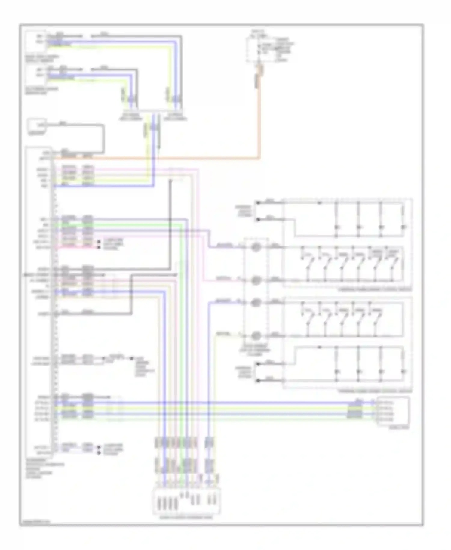 Wiring diagram 7 14 6 shield mic- mic+ for Ford Escape II (2007-2012) (2 of 2)