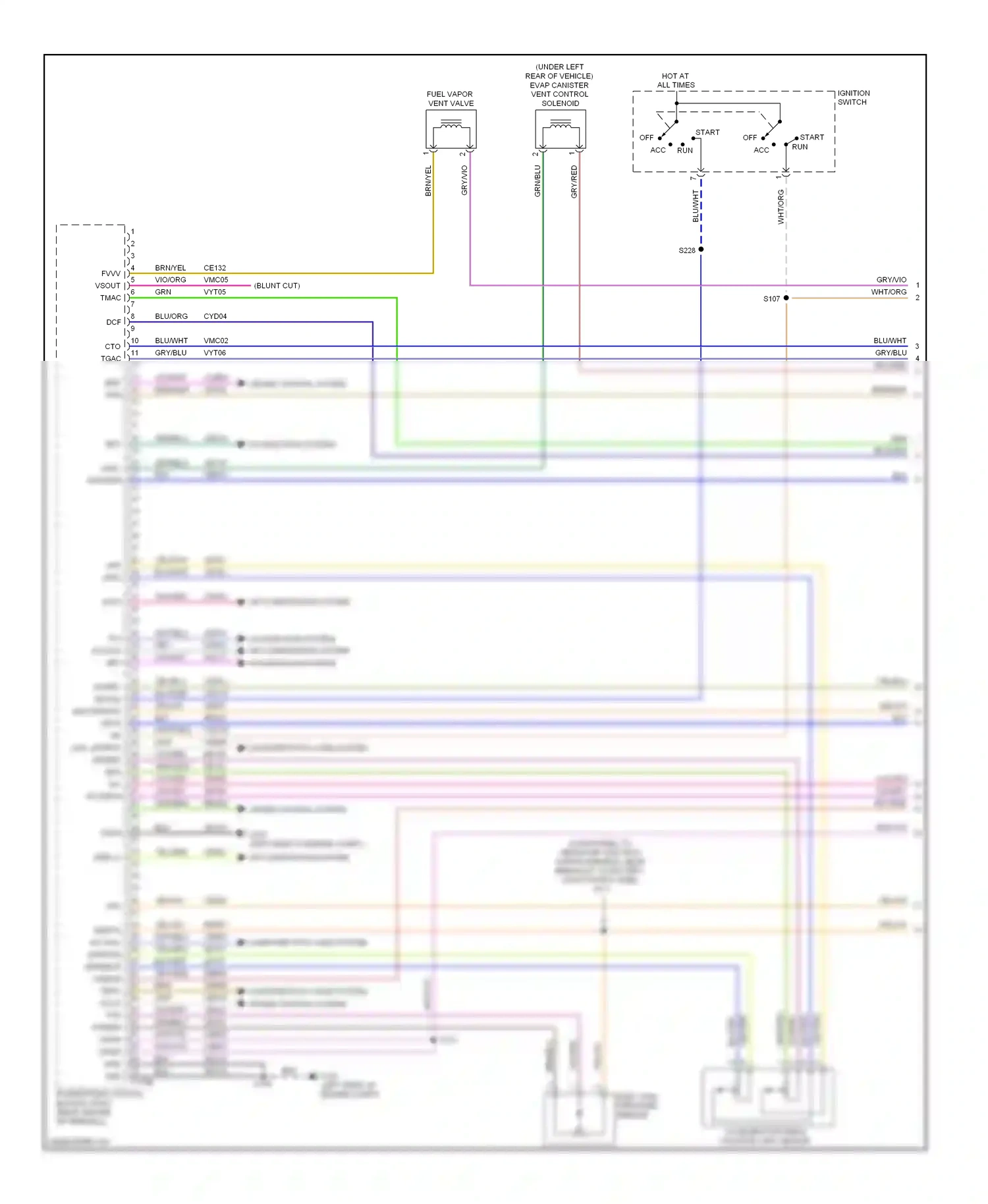Ford Escape II (2007-2012) accelerator pedal position (app) sensor wiring diagram  (2 of 3)