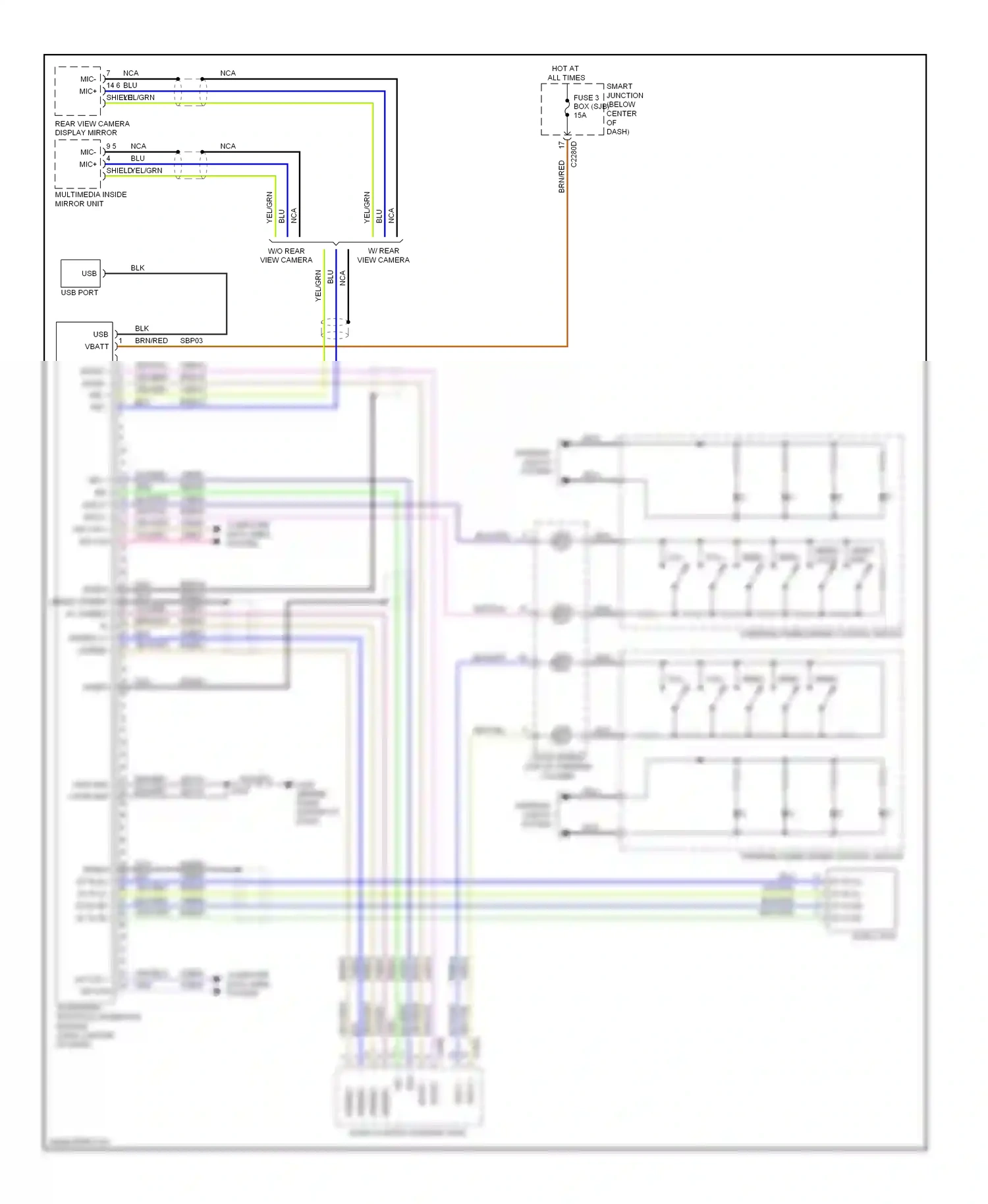 Ford Escape II (2007-2012) audio control module (acm) wiring diagram  (10 of 10)