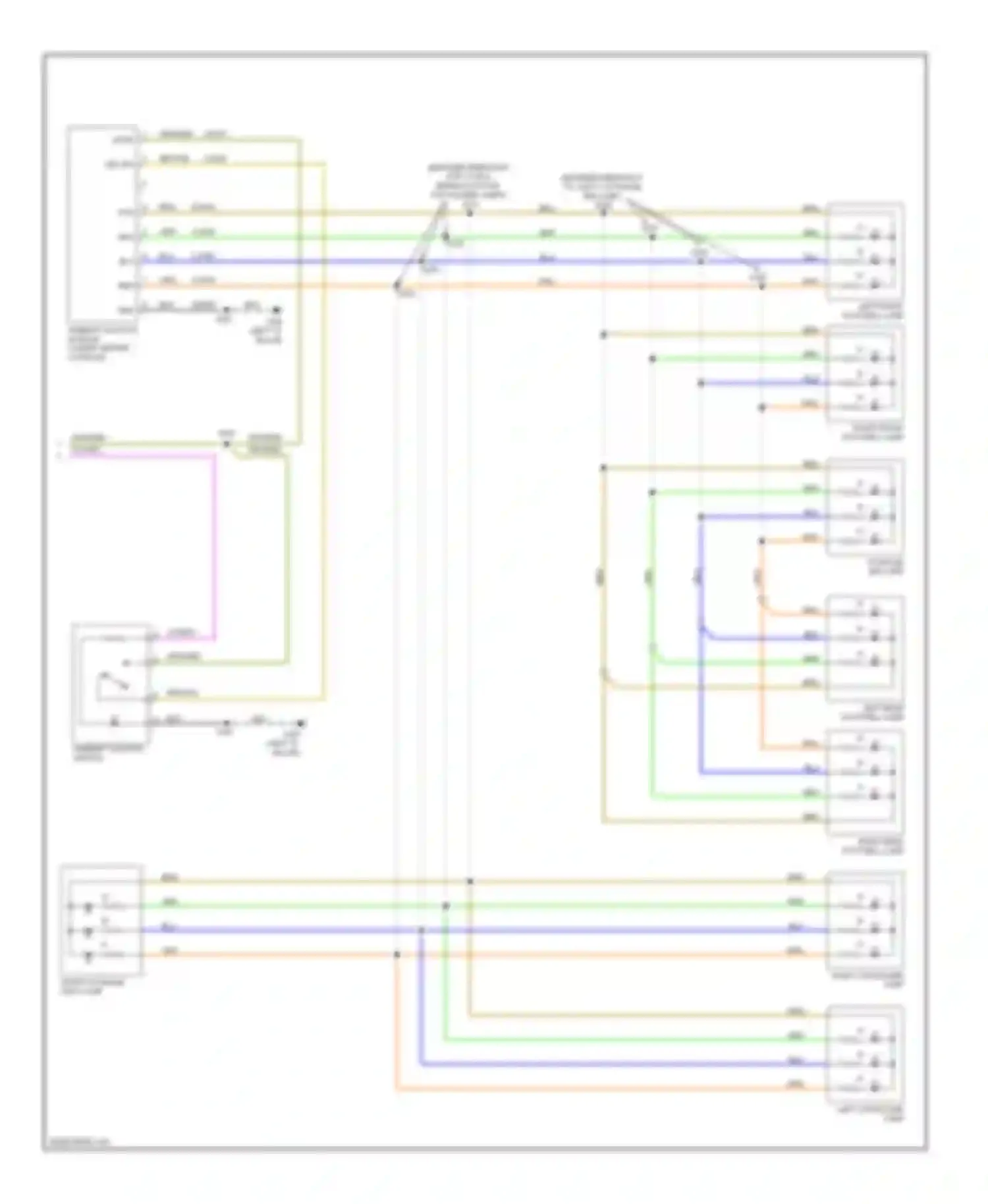 Wiring diagram (between breakout for Ford Escape II (2007-2012) (2 of 2)