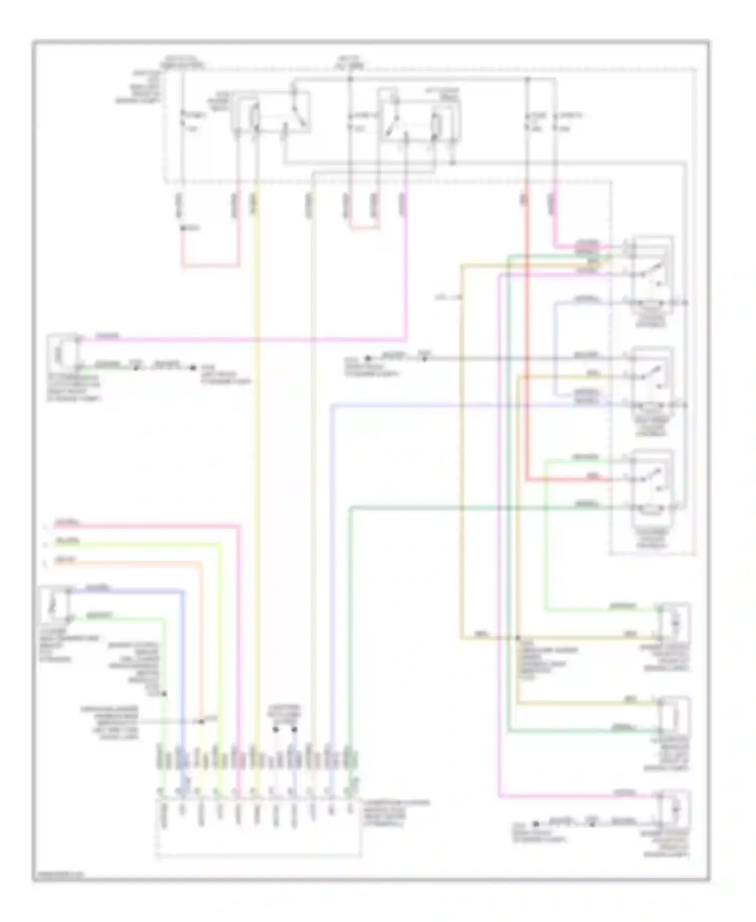 Wiring diagram (engine control sensor, fuel charge wiring harness, before for Ford Escape II (2007-2012) (2 of 3)