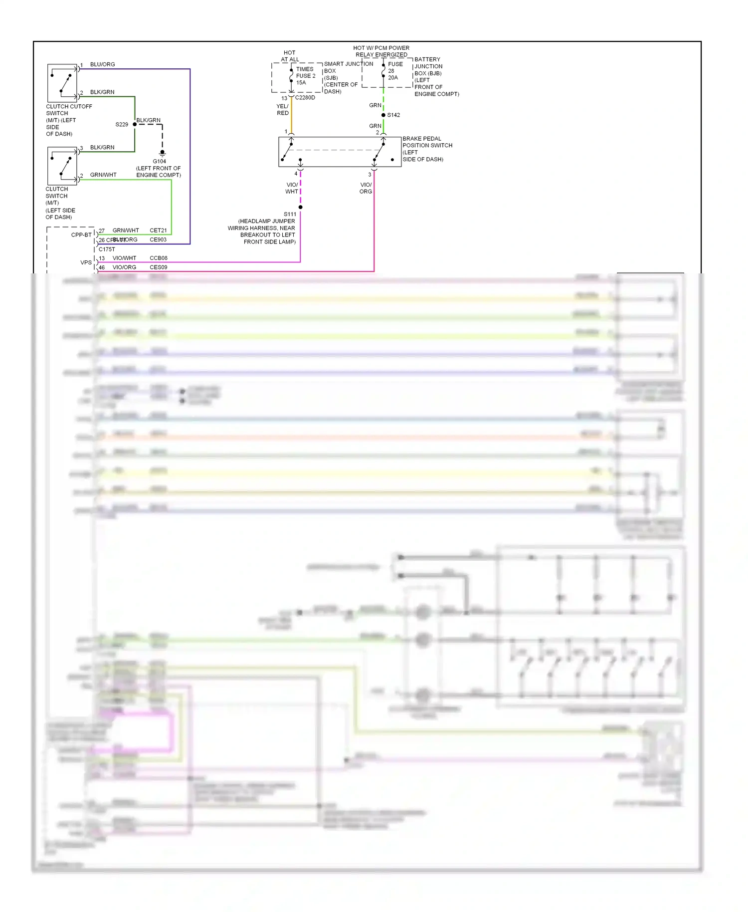 Ford Escape II (2007-2012) off wiring diagram  (5 of 15)