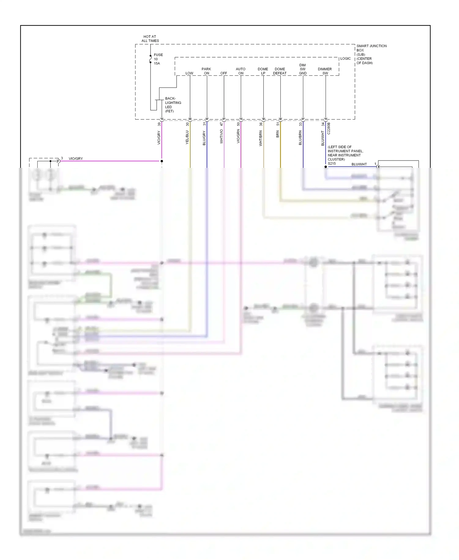 Ford Escape II (2007-2012) off wiring diagram  (11 of 15)
