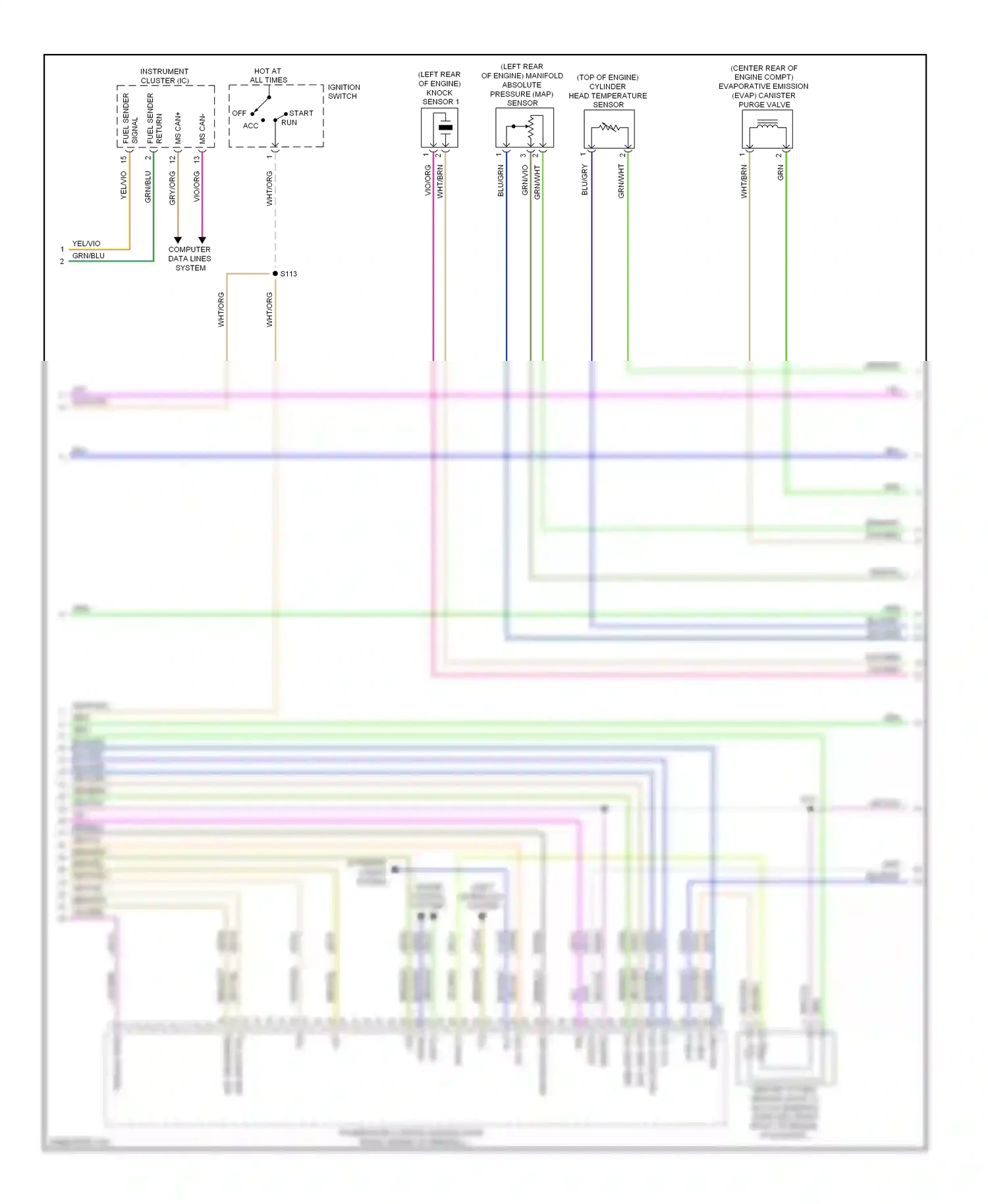 Ford Escape II (2007-2012) return wiring diagram  (3 of 3)