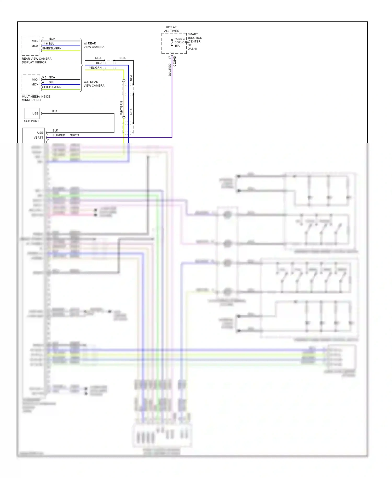 Ford Escape II (2007-2012) shield wiring diagram  (7 of 8)