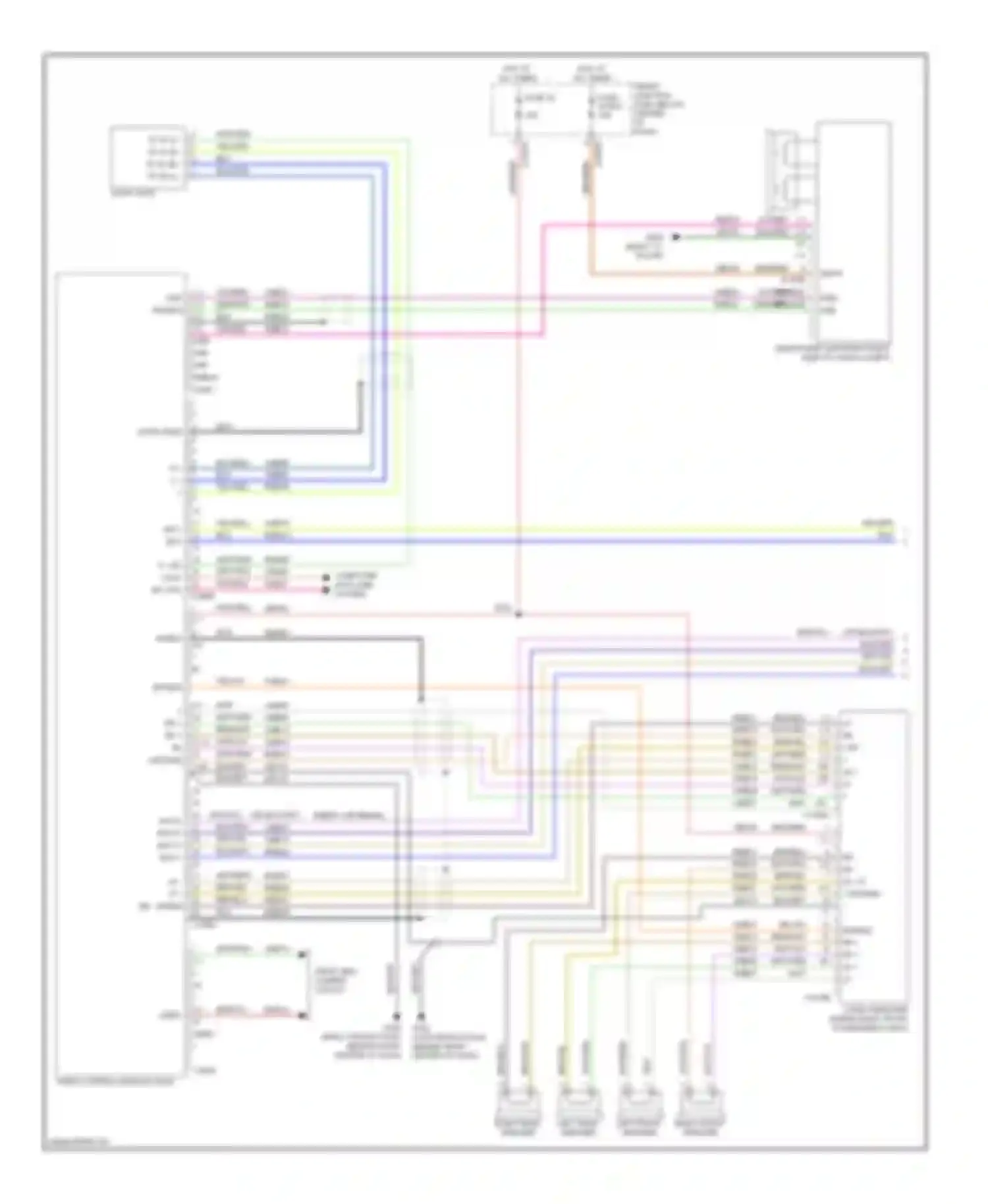 Wiring diagram sub+ sub- for Ford Escape II (2007-2012) (4 of 4)