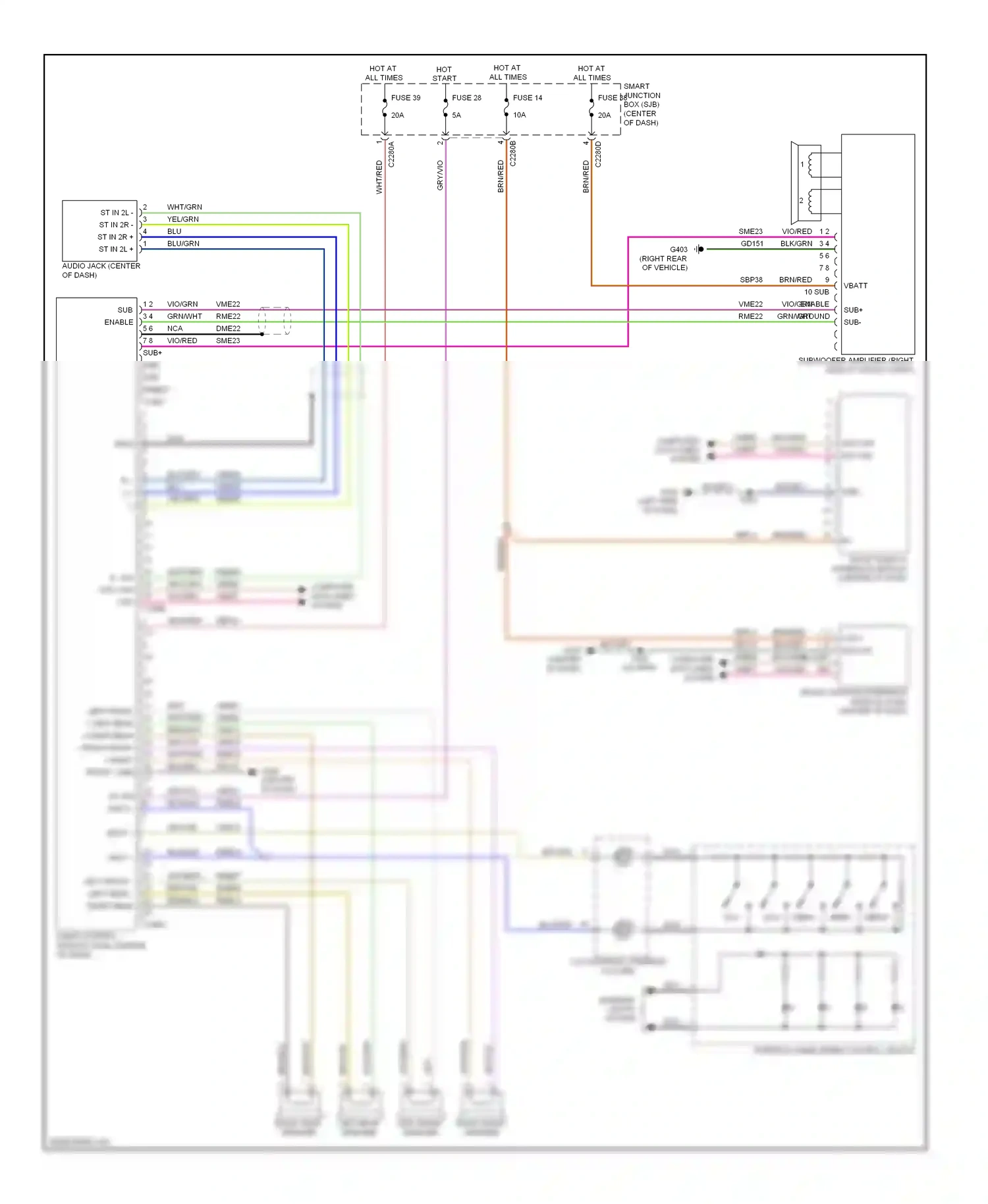 Ford Escape II (2007-2012) vbatt wiring diagram  (7 of 10)