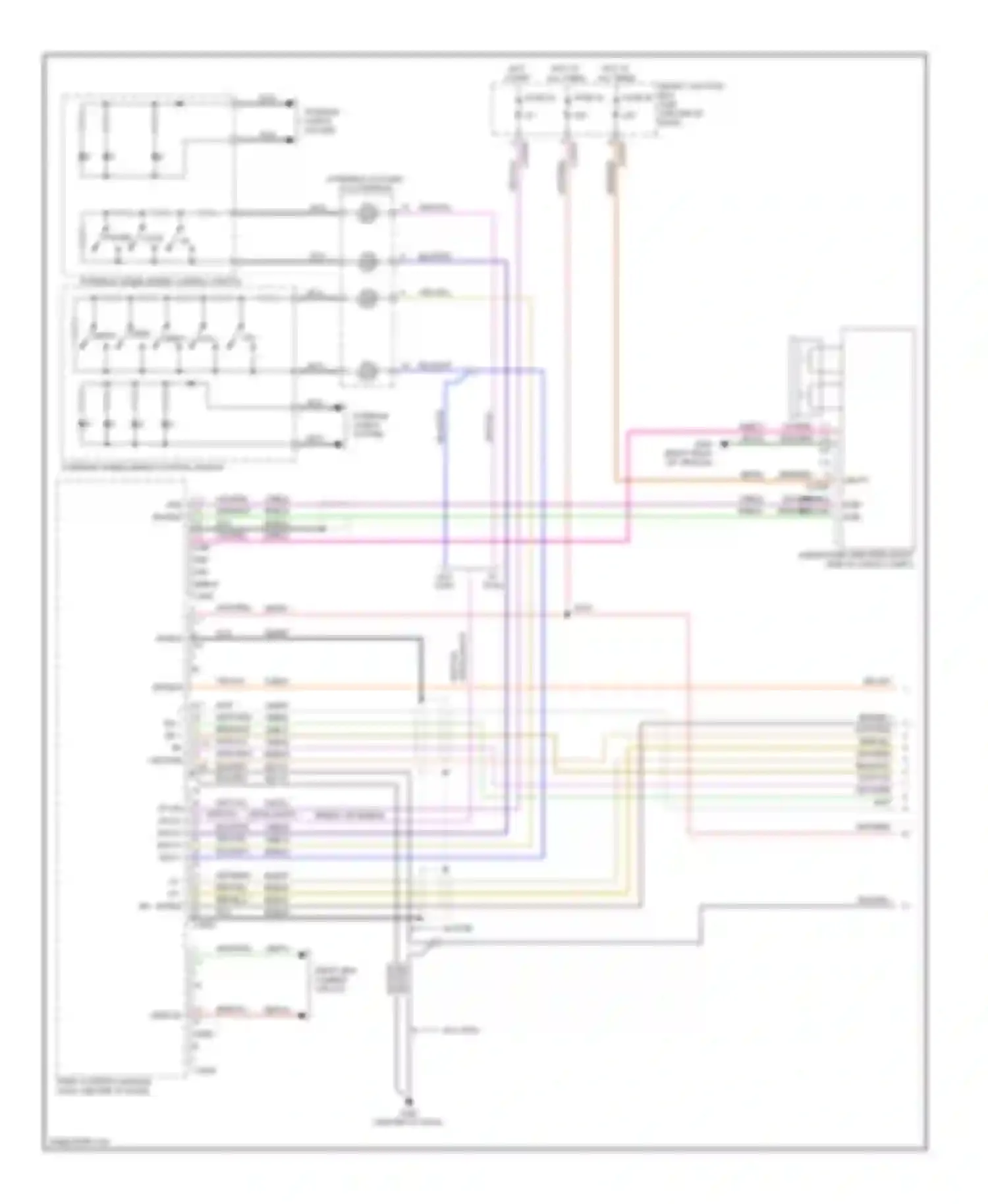 Wiring diagram w/o sync for Ford Escape II (2007-2012) (2 of 5)