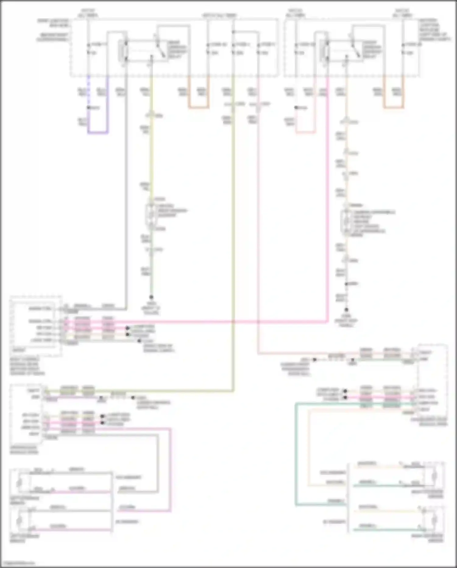 Car Wiring Diagrams for Escape Ford III facelift (2015-2019): Defoggers circuit, w/ door module