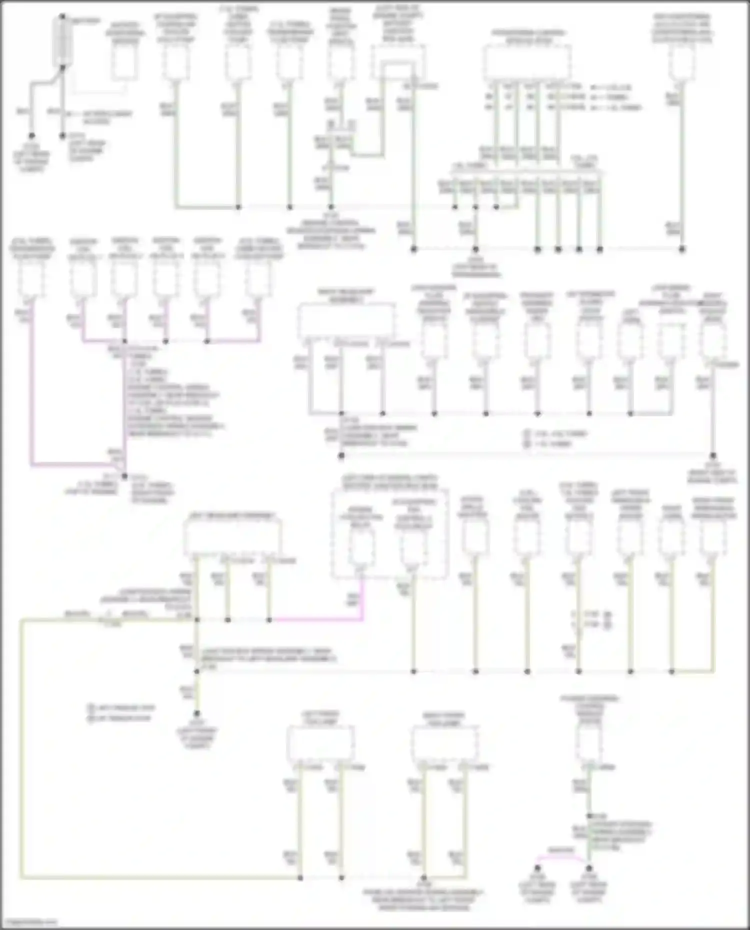 Car Wiring Diagrams for Escape Ford III facelift (2015-2019): Ground distribution circuit (1 of 4)