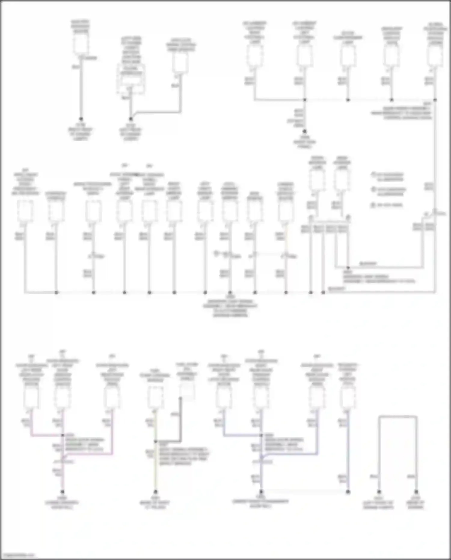 Car Wiring Diagrams for Escape Ford III facelift (2015-2019): Ground distribution circuit (3 of 4)