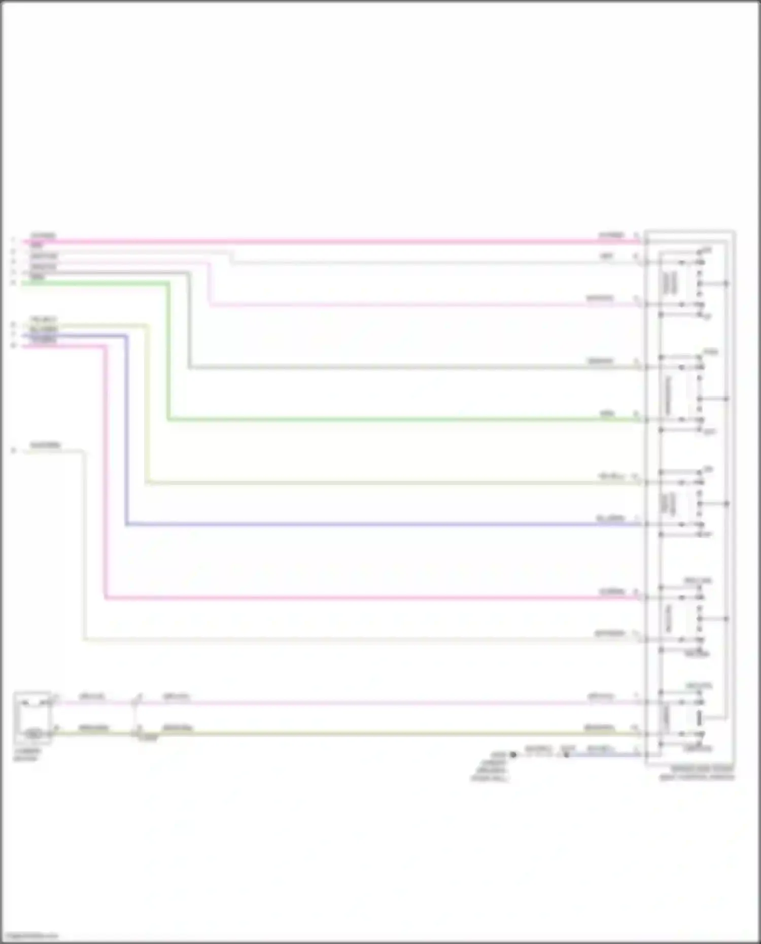 Escape Ford III facelift (2015-2019): Driver"s memory seat circuit (2 of 2)