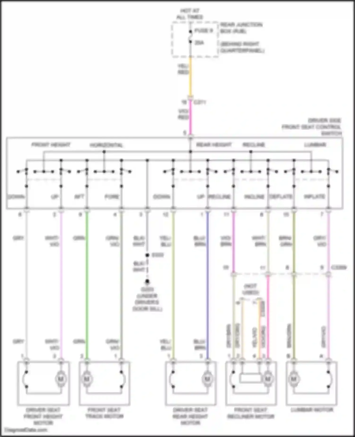 Wiring diagram blk for Ford Escape III facelift (2015-2019) (3 of 41)