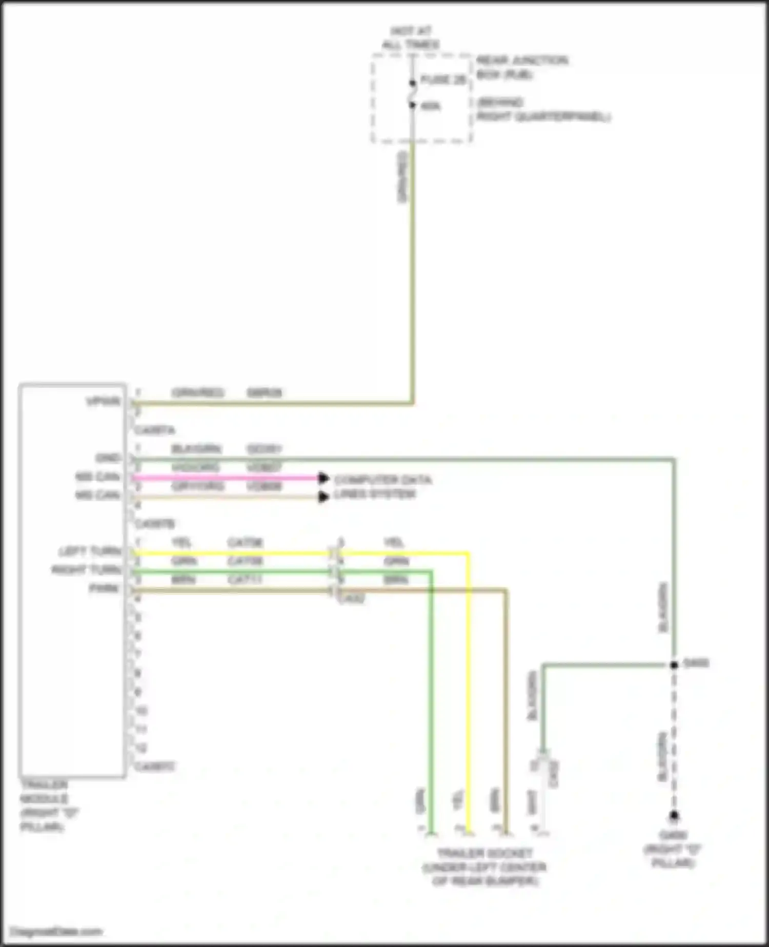 Wiring diagram blk/grn for Ford Escape III facelift (2015-2019) (20 of 55)