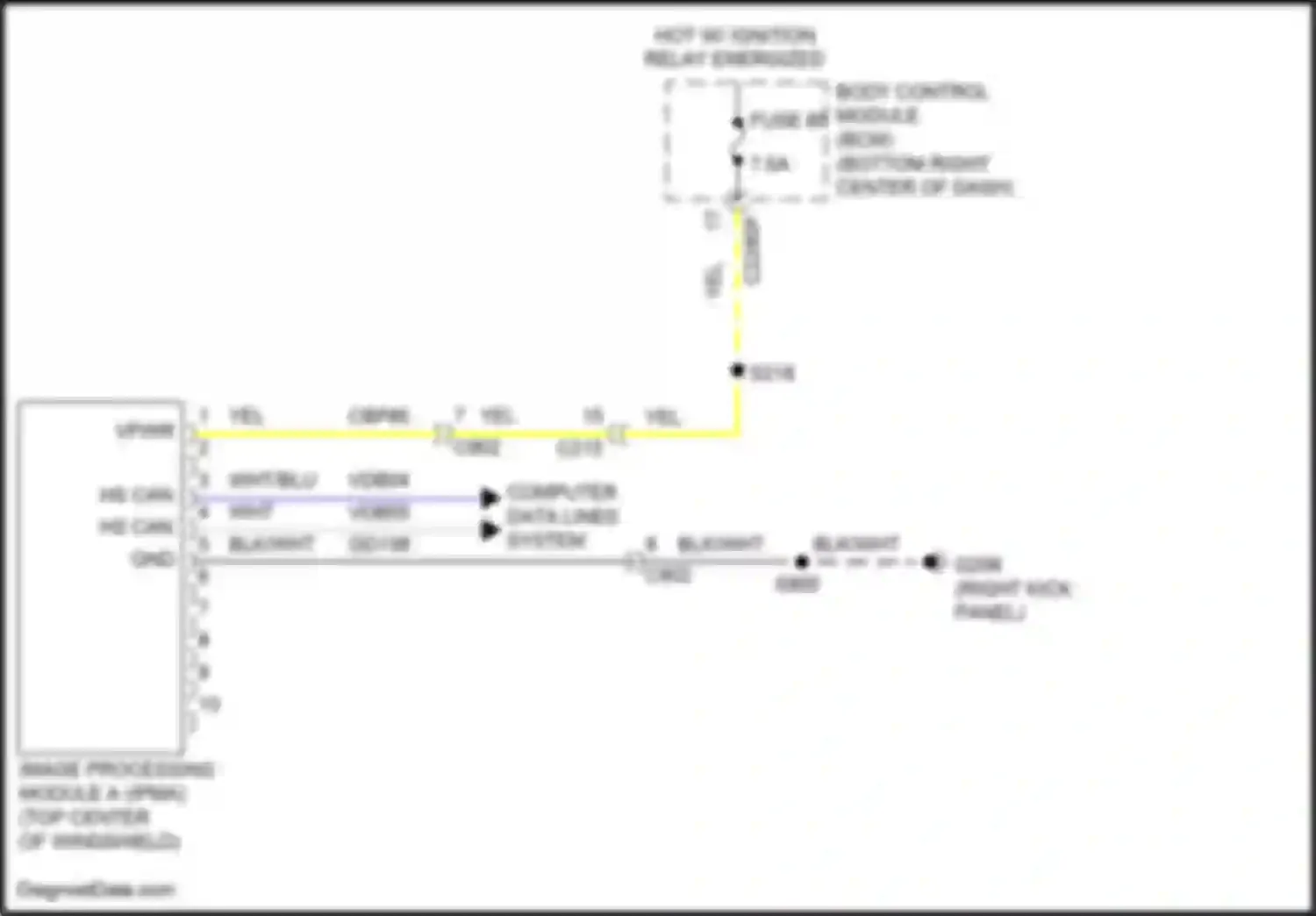 Wiring diagram computer data lines system for Ford Escape III facelift (2015-2019) (3 of 85)