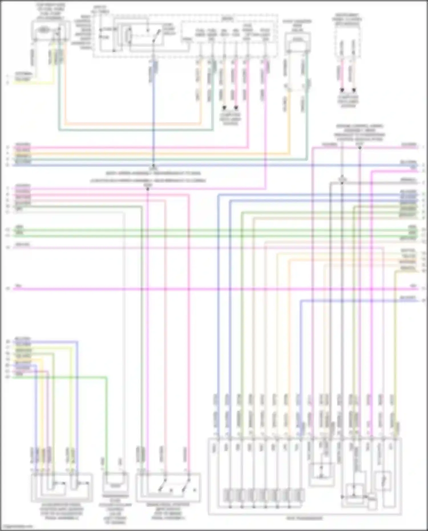 Wiring diagram computer data lines system for Ford Escape III facelift (2015-2019) (80 of 85)