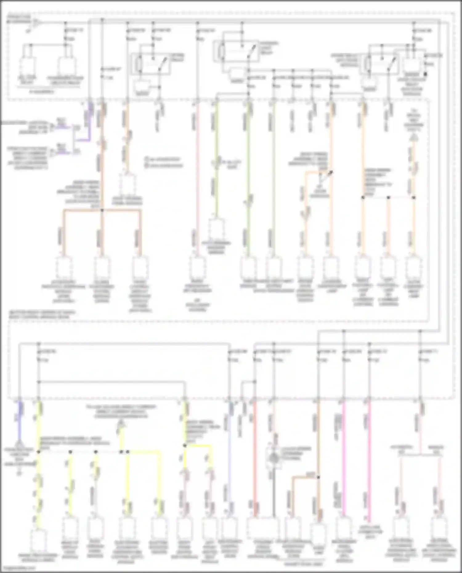 Wiring diagram driver door window control switch for Ford Escape III facelift (2015-2019) (3 of 14)