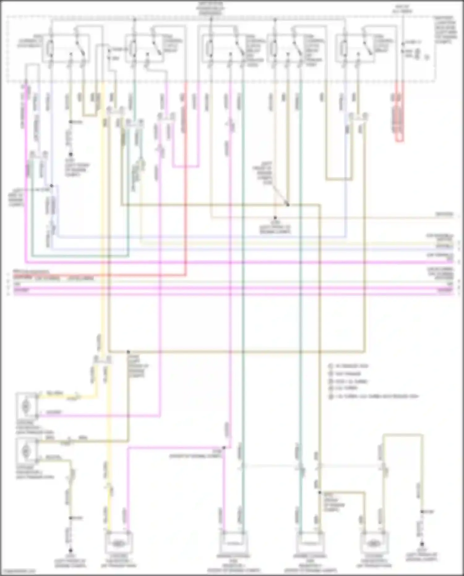Wiring diagram engine cooling fan resistor 2 for Ford Escape III facelift (2015-2019) (1 of 2)
