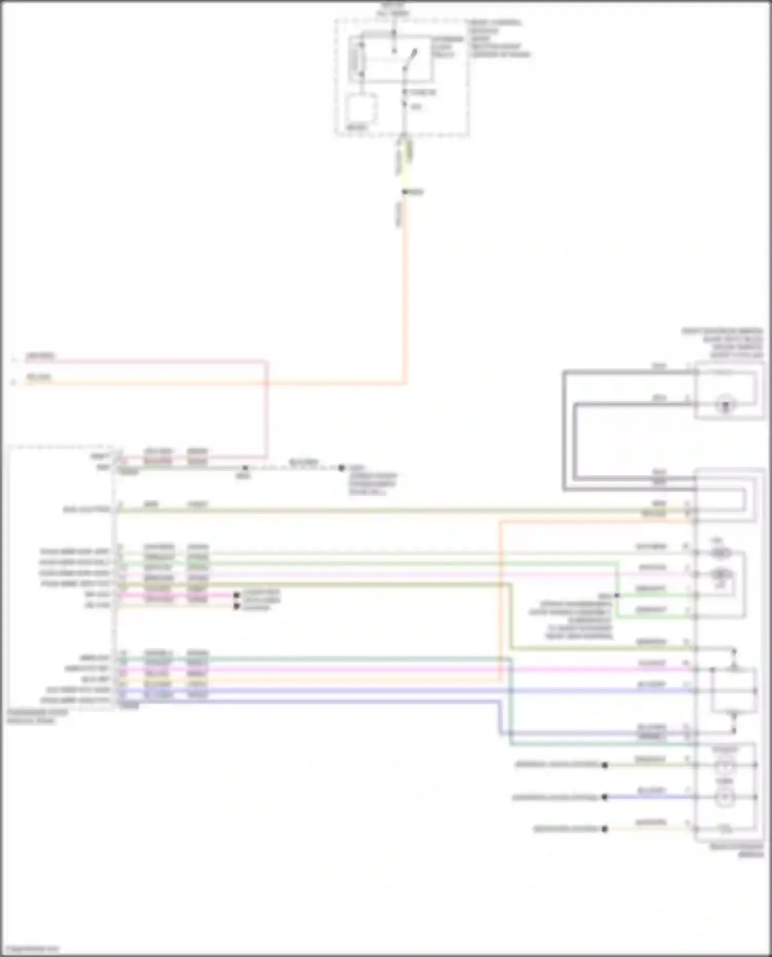 Wiring diagram ext mirr pot feed for Ford Escape III facelift (2015-2019) (2 of 2)