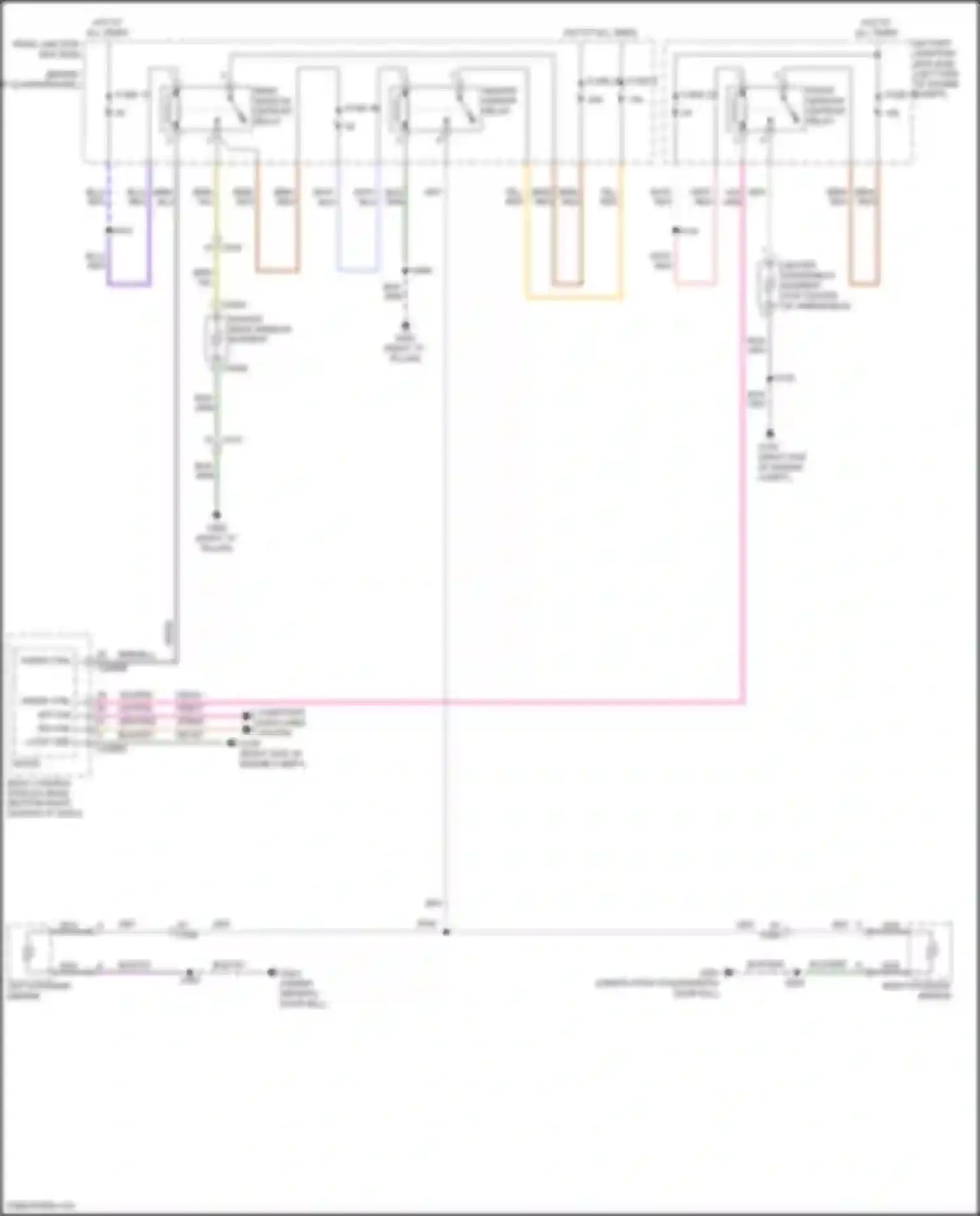 Wiring diagram front window defrost relay for Ford Escape III facelift (2015-2019) (2 of 3)