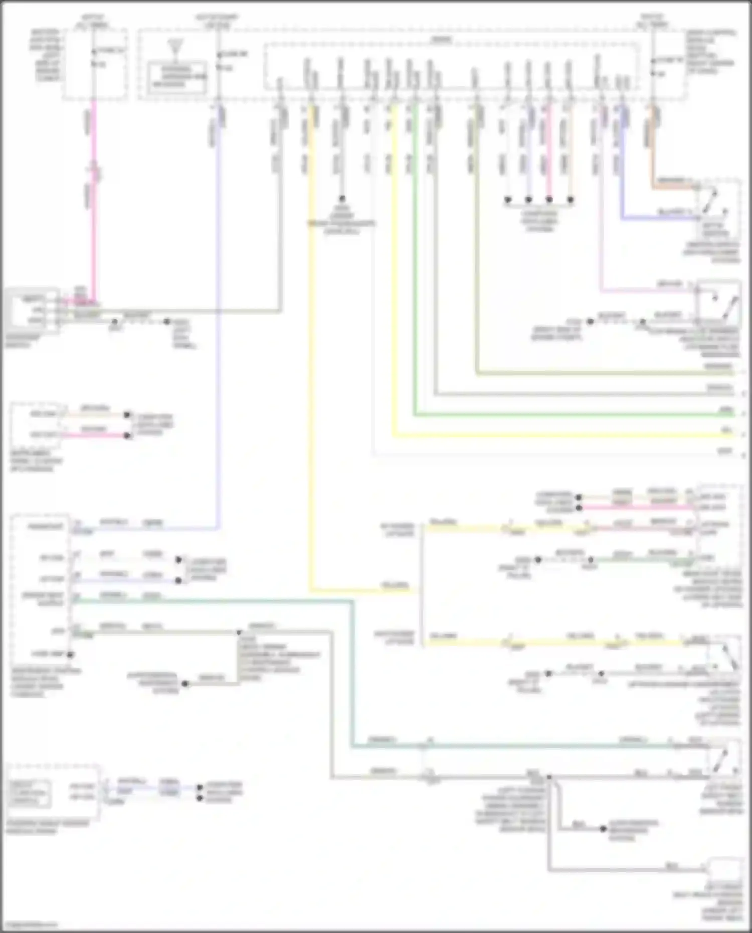 Wiring diagram hot in start or run for Ford Escape III facelift (2015-2019) (1 of 2)