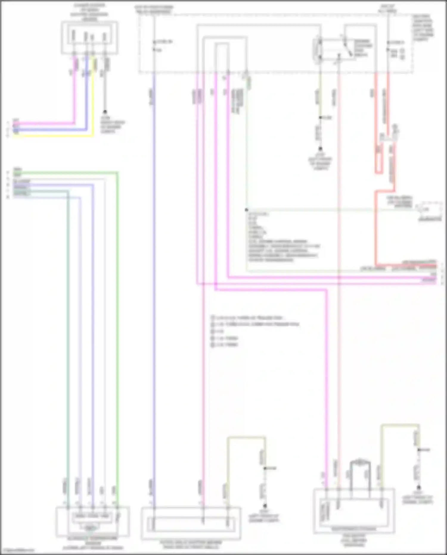 Wiring diagram in-vehicle temperature sensor for Ford Escape III facelift (2015-2019) (1 of 2)