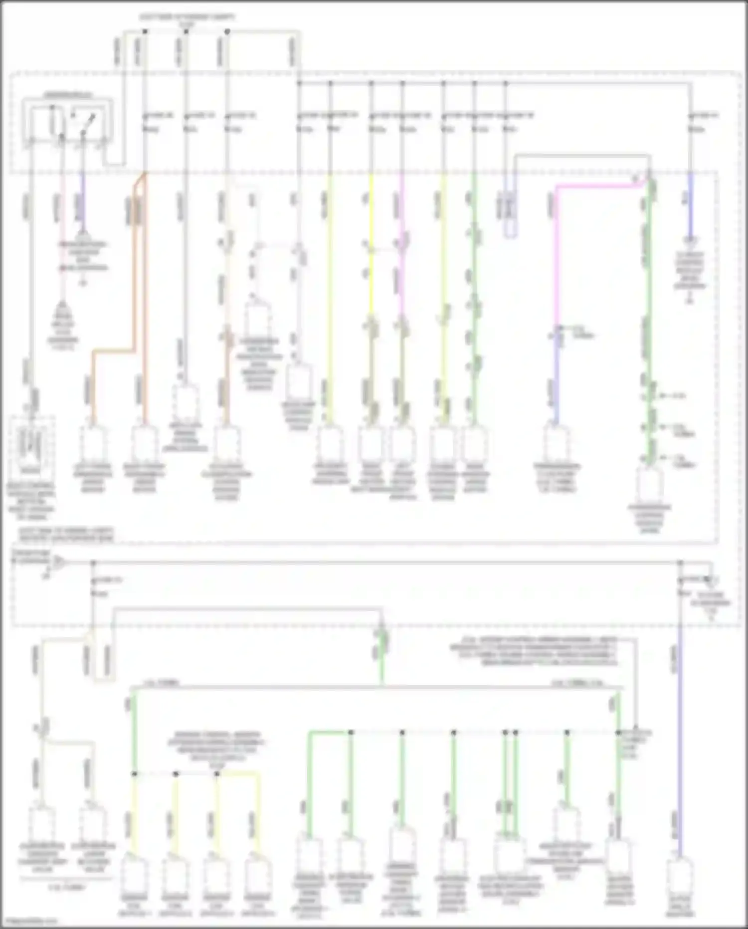 Wiring diagram left front heated seat module for Ford Escape III facelift (2015-2019) (3 of 4)