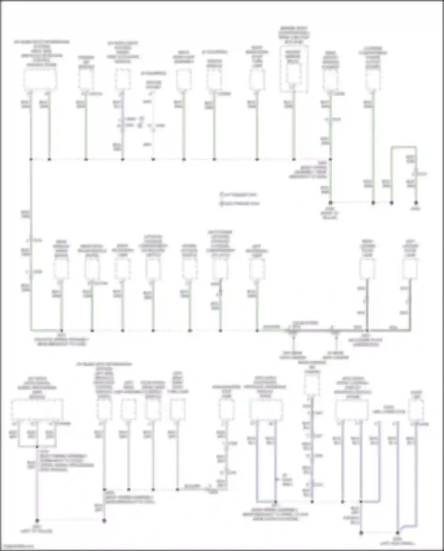 Wiring diagram left rear park/ stop/ turn lamp for Ford Escape III facelift (2015-2019) (1 of 1)