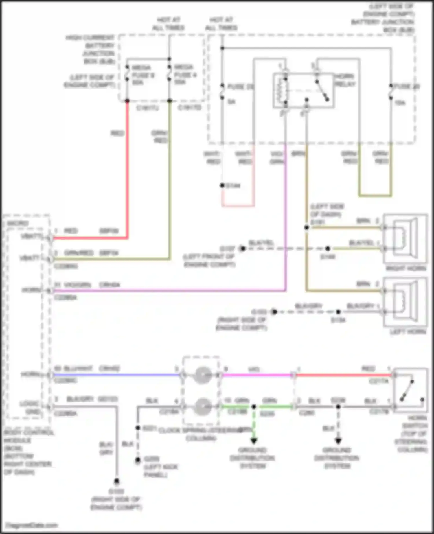 Wiring diagram logic gnd for Ford Escape III facelift (2015-2019) (7 of 12)
