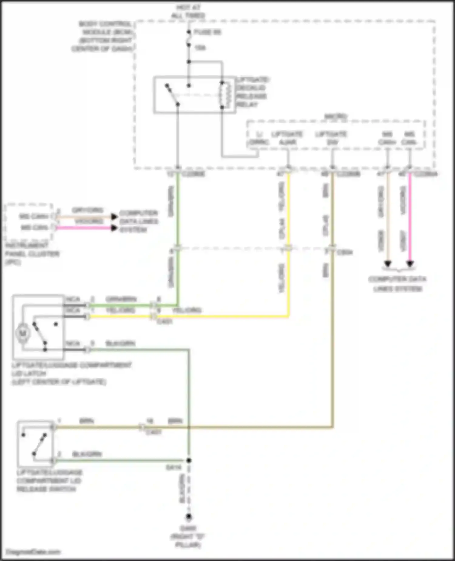 Wiring diagram ms ms can can for Ford Escape III facelift (2015-2019) (1 of 3)