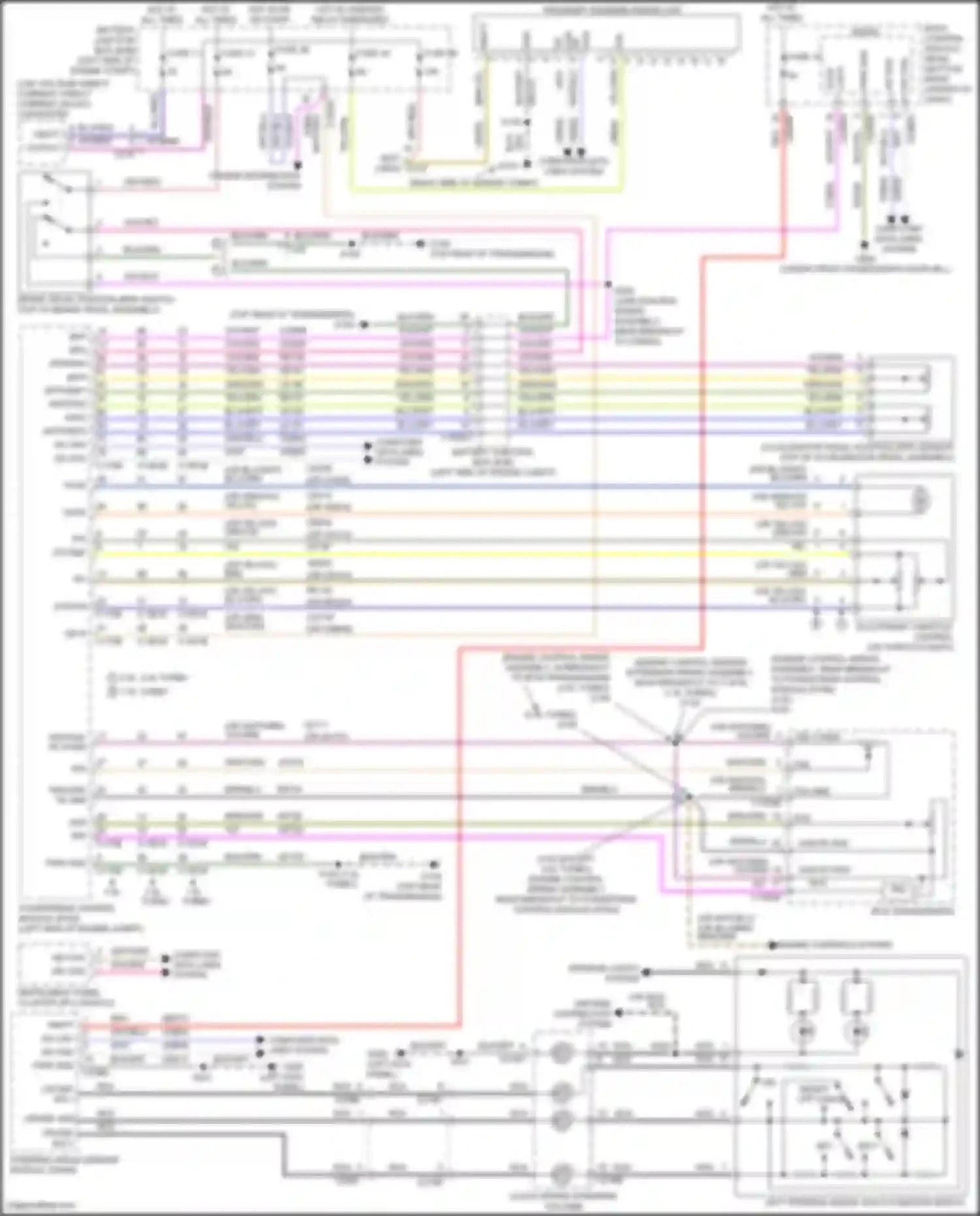 Wiring diagram on/ reset/ off cancel for Ford Escape III facelift (2015-2019) (1 of 1)