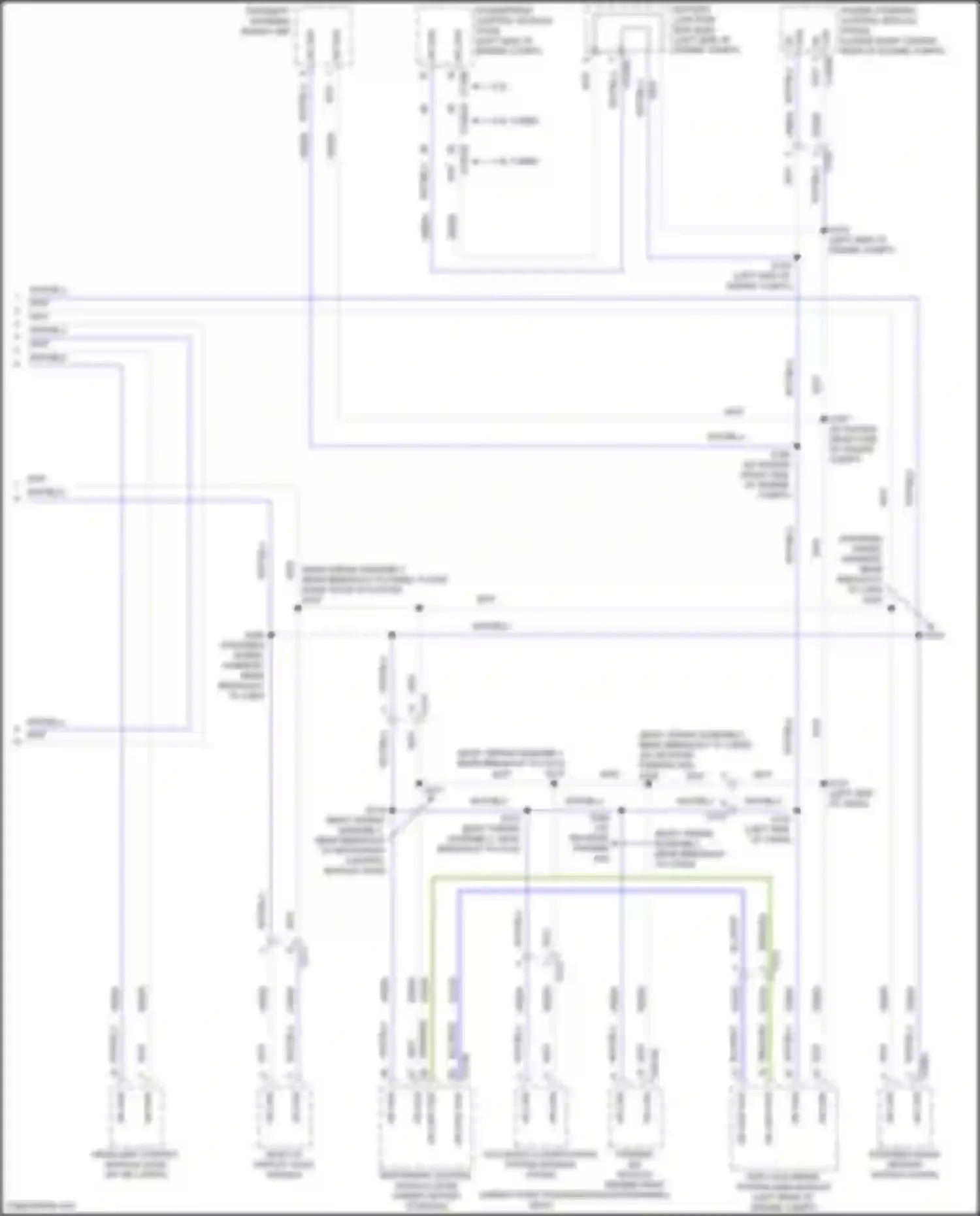 Wiring diagram proximity warning radar unit for Ford Escape III facelift (2015-2019) (1 of 5)